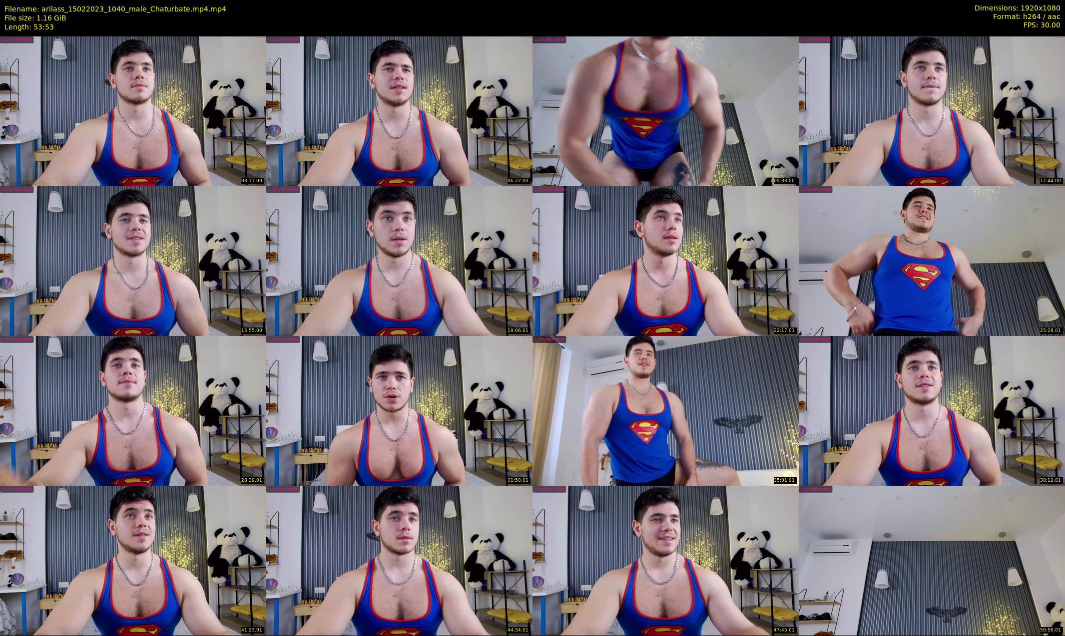 arilass — 54 minute Chaturbate male cam show recording, 1080p, Feb 15, 2023