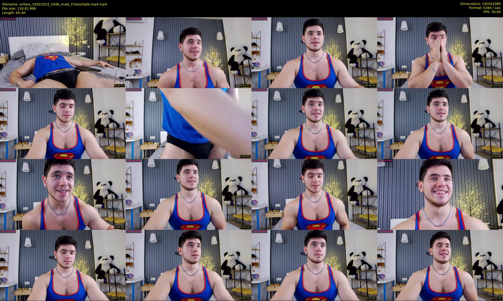 arilass — 6 minute Chaturbate male cam show recording, 1080p, Feb 15, 2023