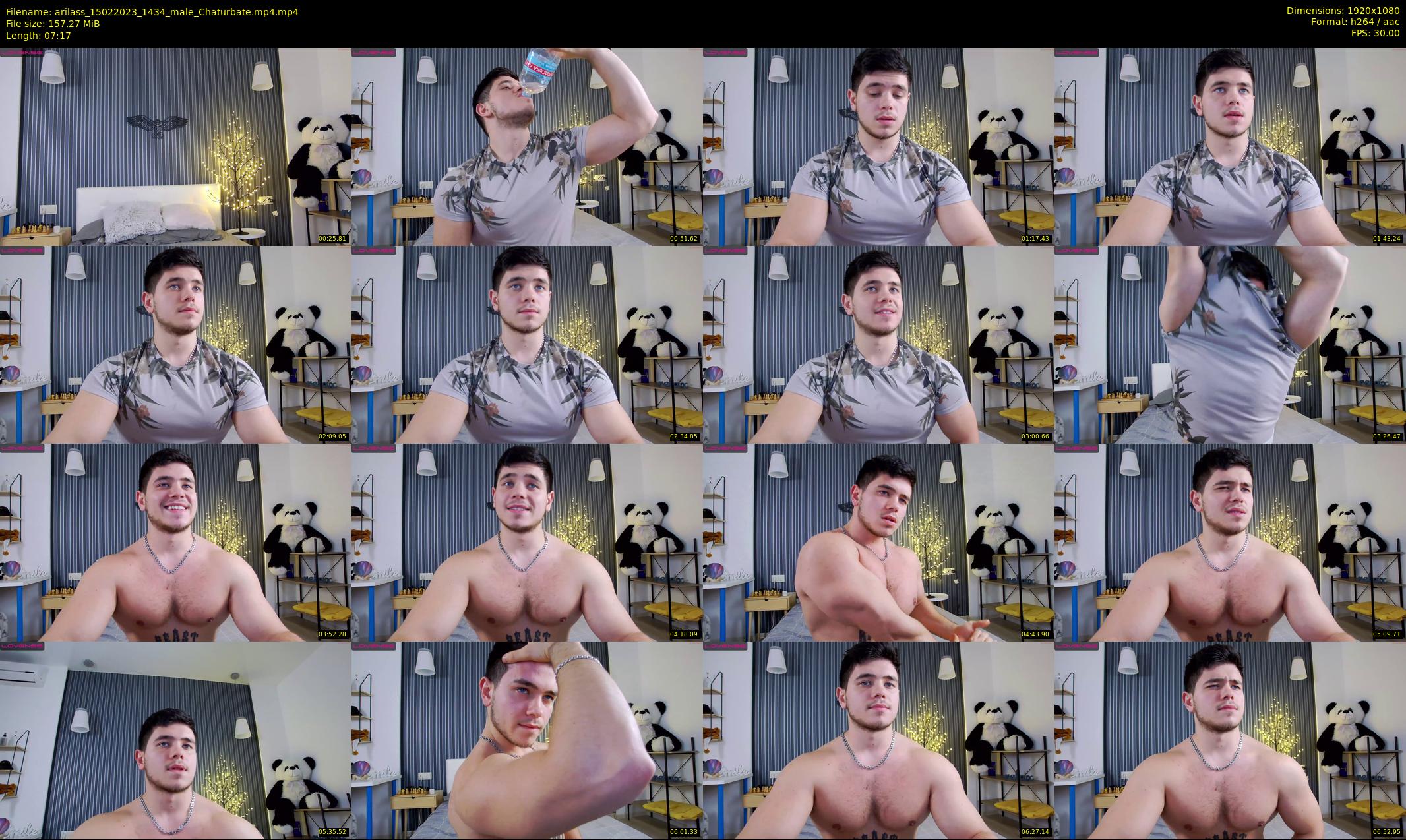 arilass — 8 minute Chaturbate male cam show recording, 1080p, Feb 15, 2023