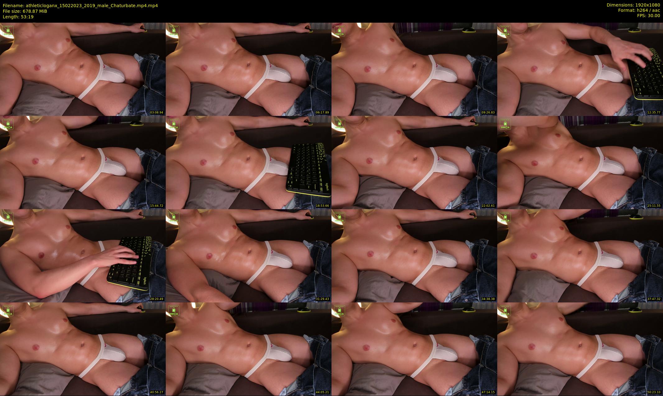 athleticloganx — 54 minute Chaturbate male cam show recording, 1080p, Feb 15, 2023