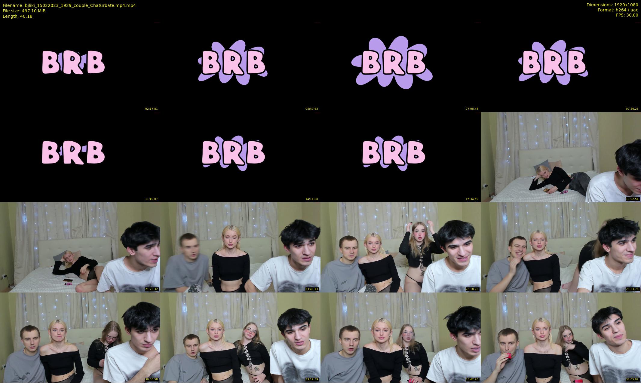 bjliki — 41 minute Chaturbate couple cam show recording, 1080p, Feb 15, 2023