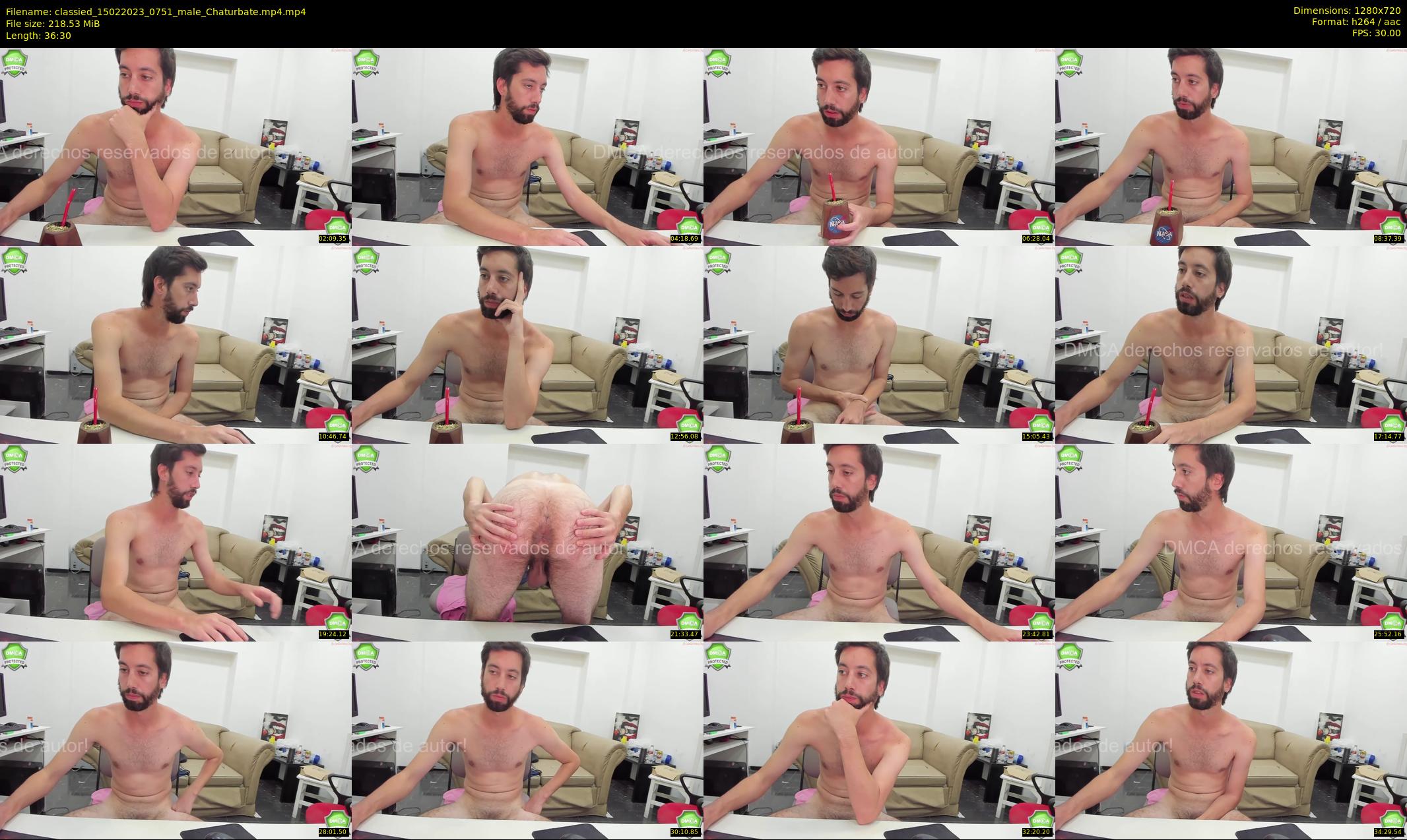 classied — 37 minute Chaturbate male cam show recording, 720p, Feb 15, 2023