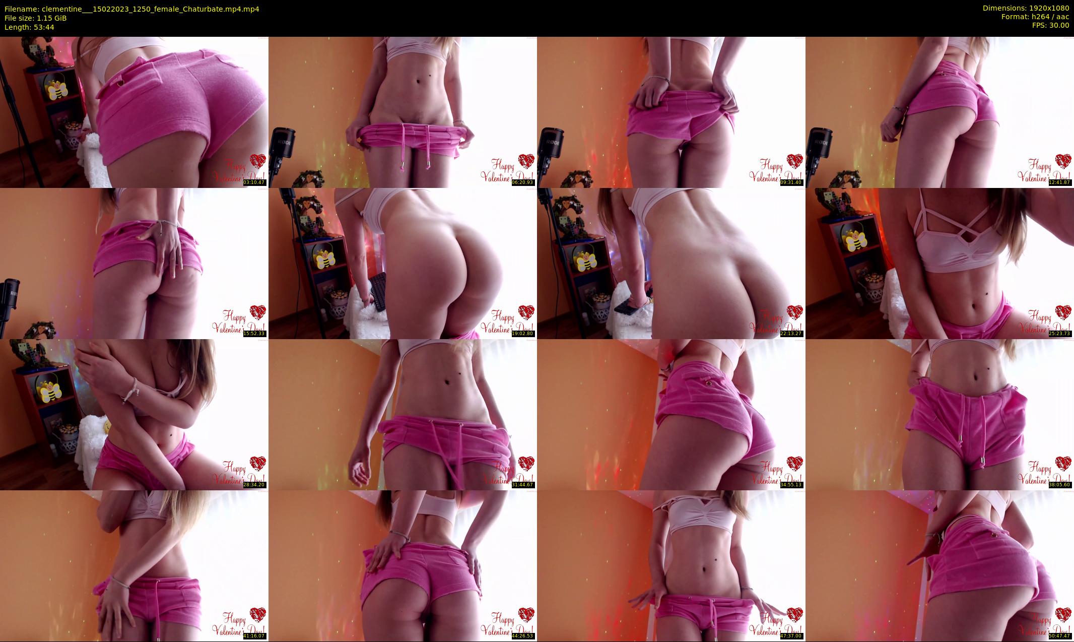 clementine__ — 54 minute Chaturbate female cam show recording, 1080p, Feb 15, 2023