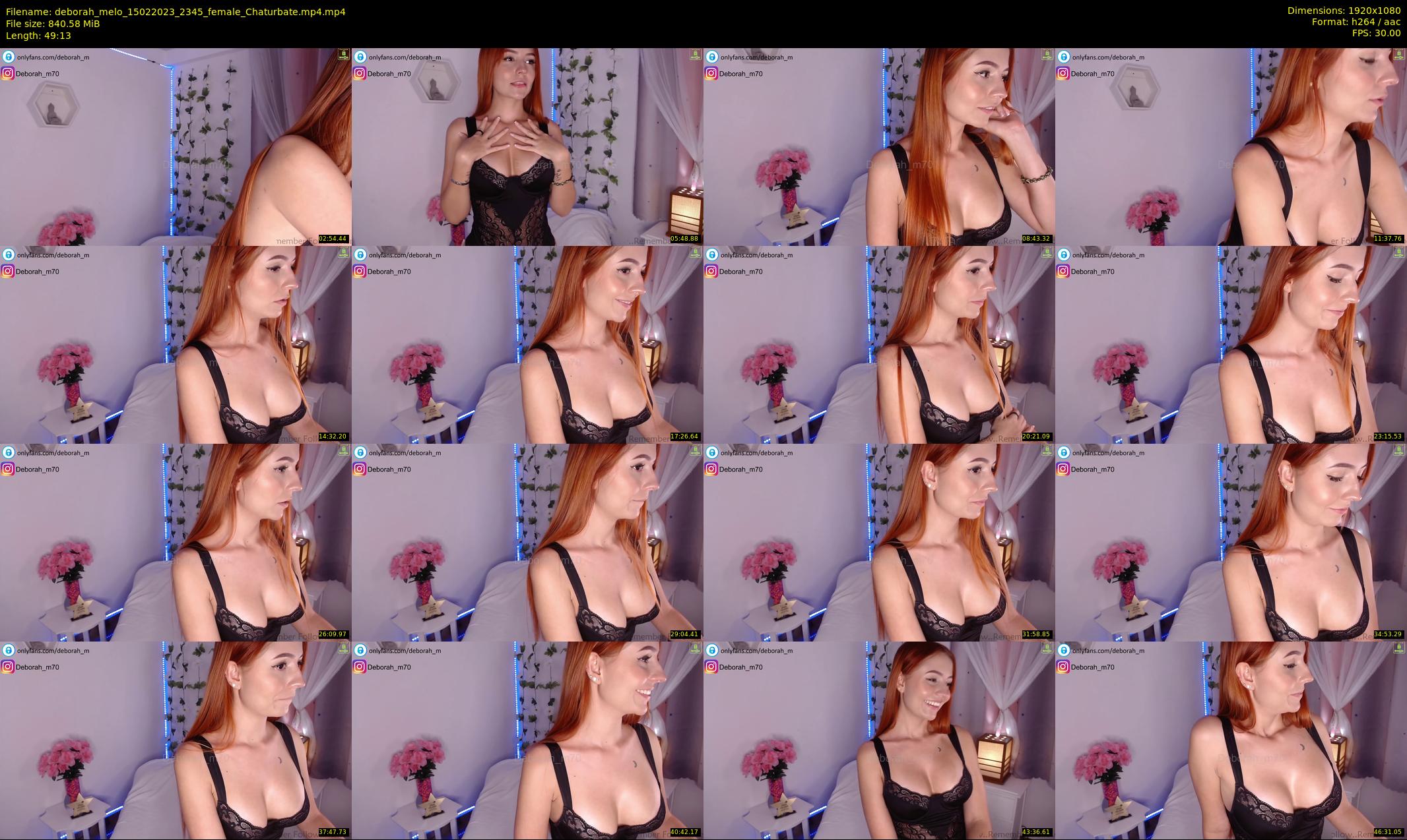 deborah_melo — 50 minute Chaturbate female cam show recording, 1080p, Feb 15, 2023