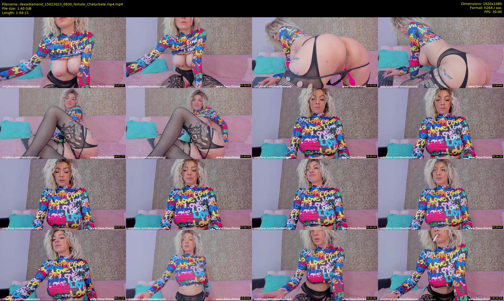 deeadiamond — 65 minute Chaturbate female cam show recording, 1080p, Feb 15, 2023