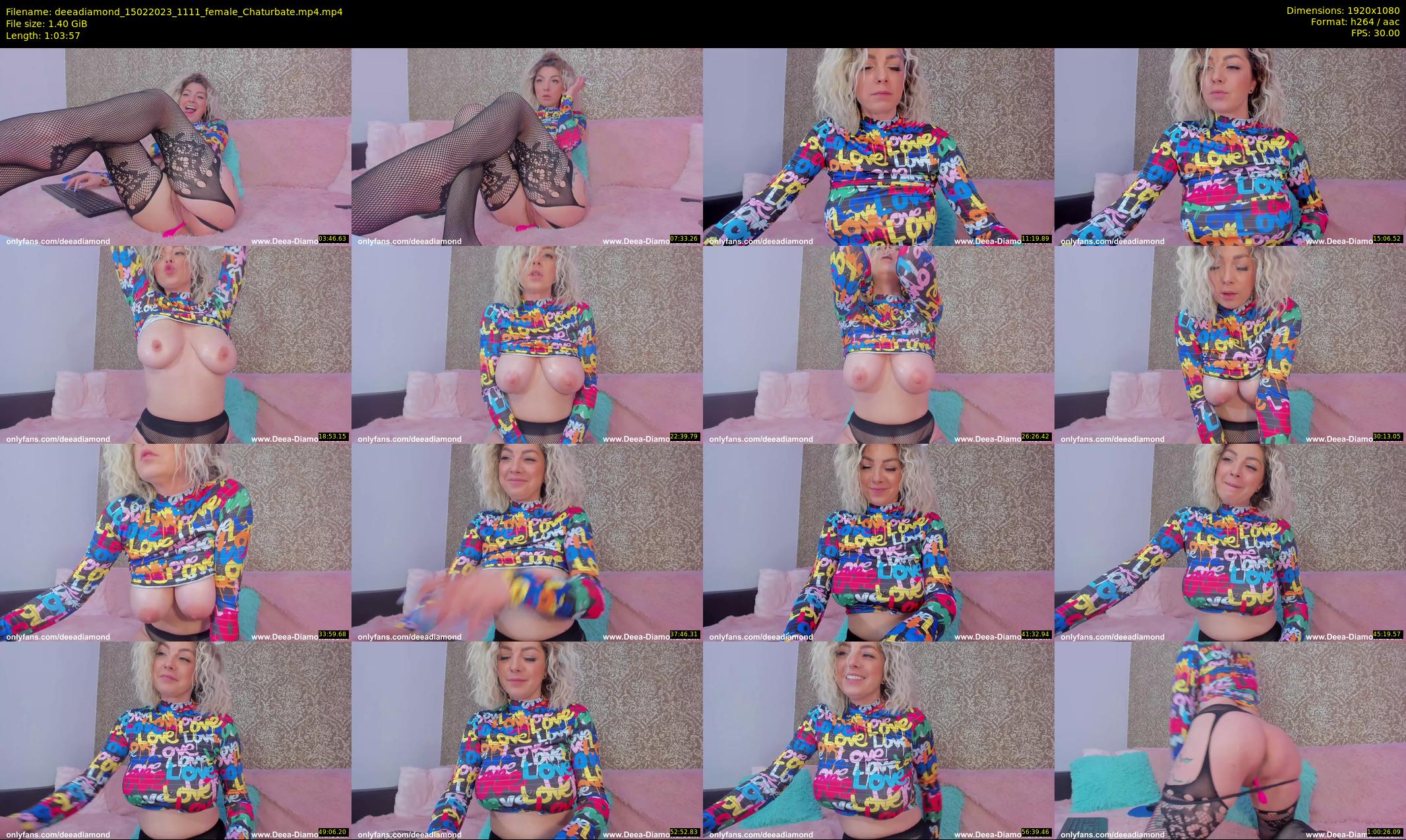 deeadiamond — 64 minute Chaturbate female cam show recording, 1080p, Feb 15, 2023