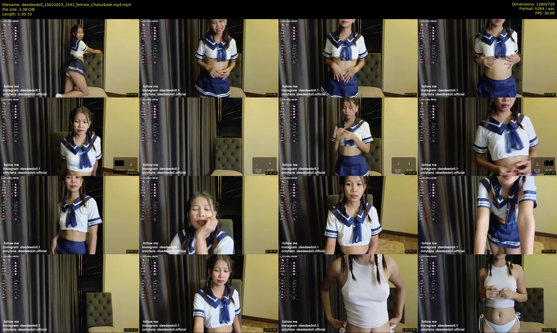 deedeedoll — 91 minute Chaturbate female cam show recording, 720p, Feb 15, 2023