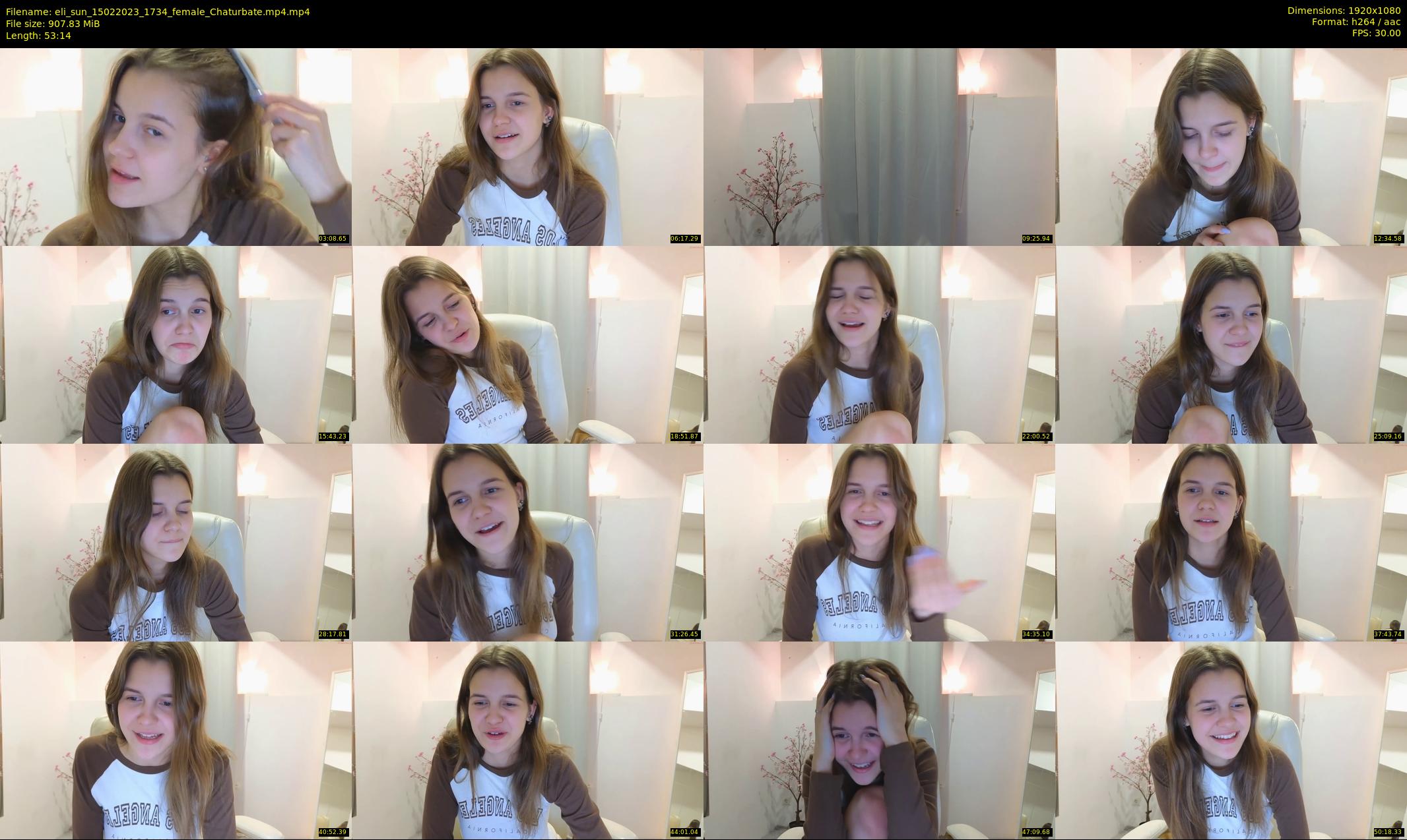 eli_sun — 54 minute Chaturbate female cam show recording, 1080p, Feb 15, 2023
