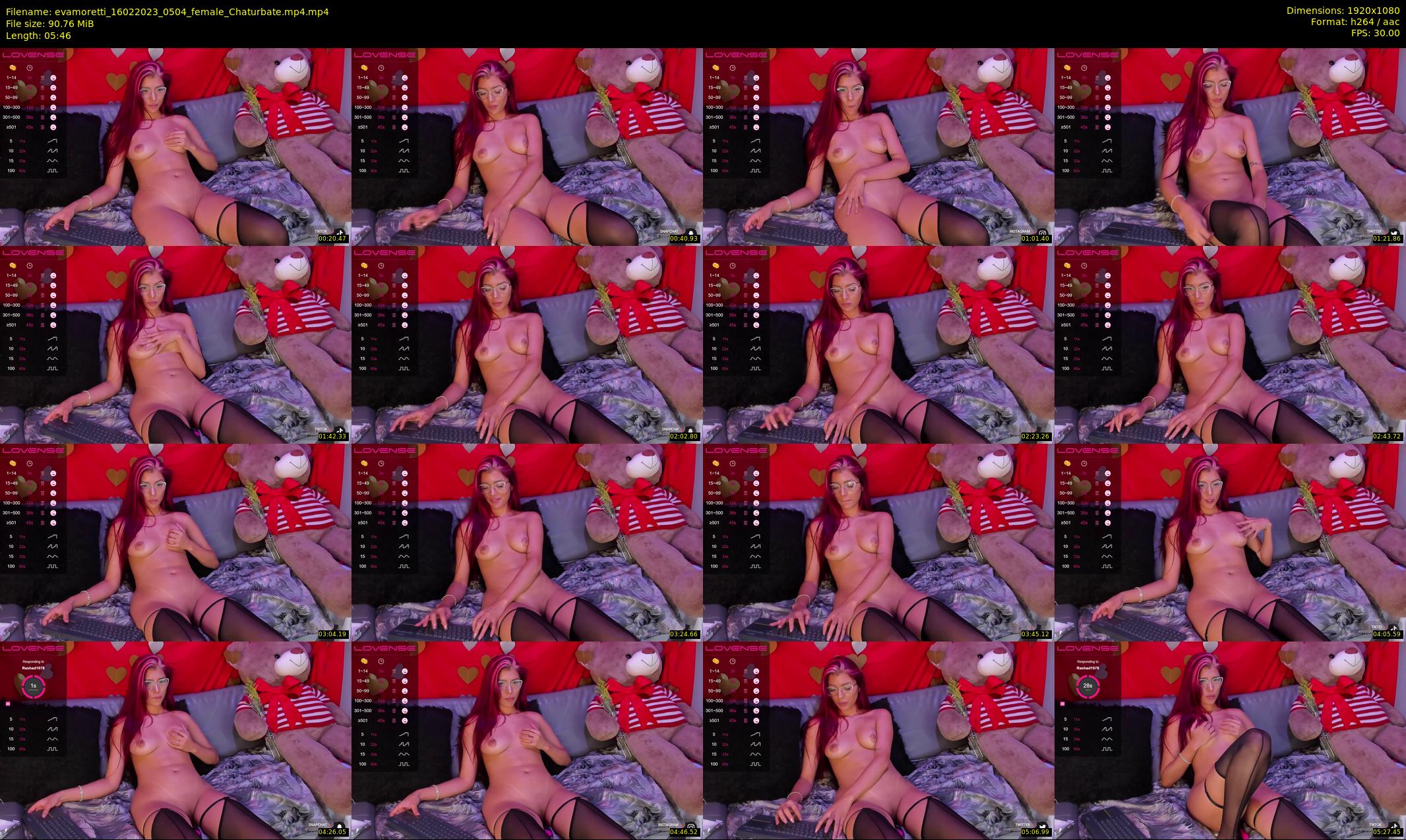 evamoretti — 6 minute Chaturbate female cam show recording, 1080p, Feb 16, 2023
