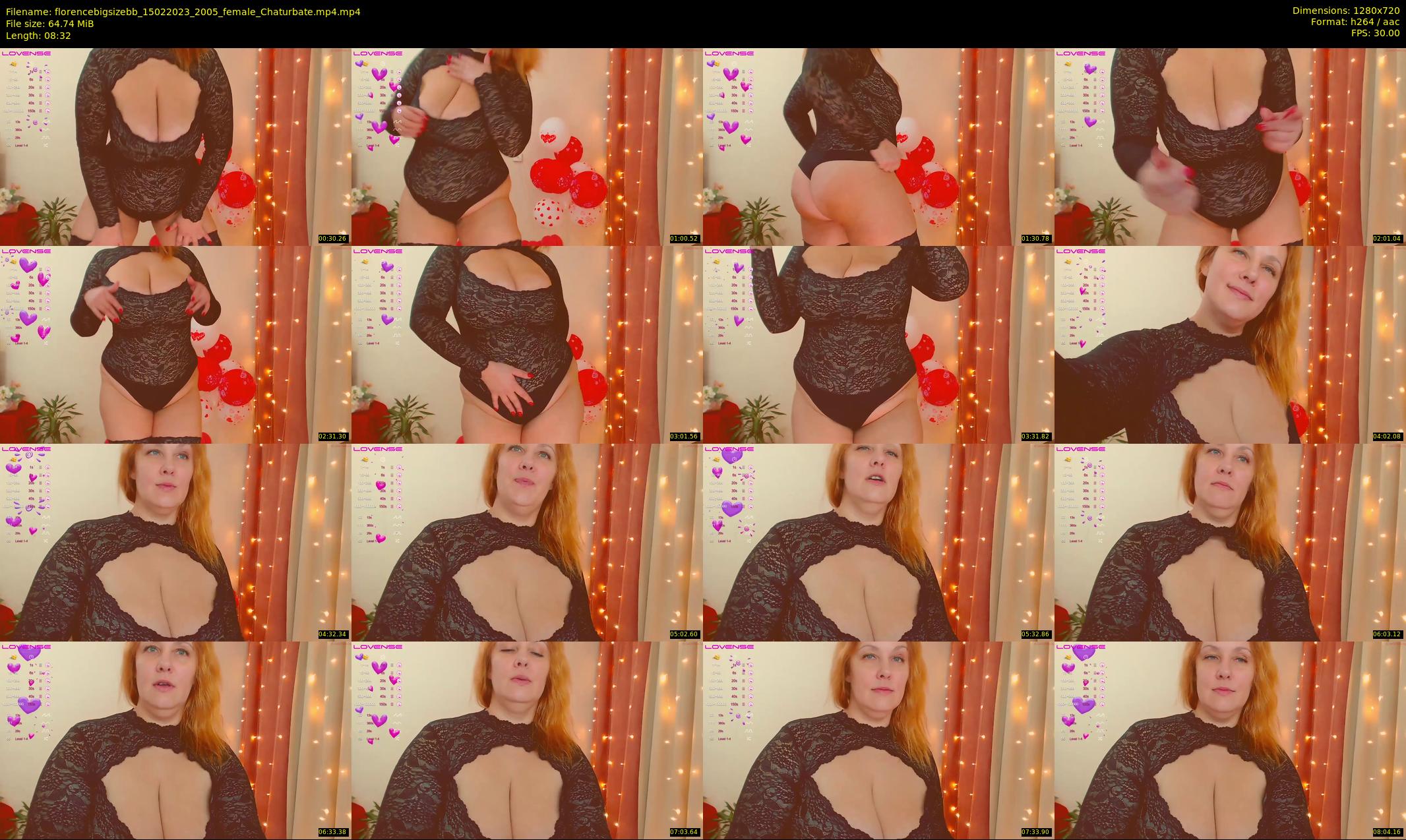 florencebigsizebb — 9 minute Chaturbate female cam show recording, 720p, Feb 15, 2023