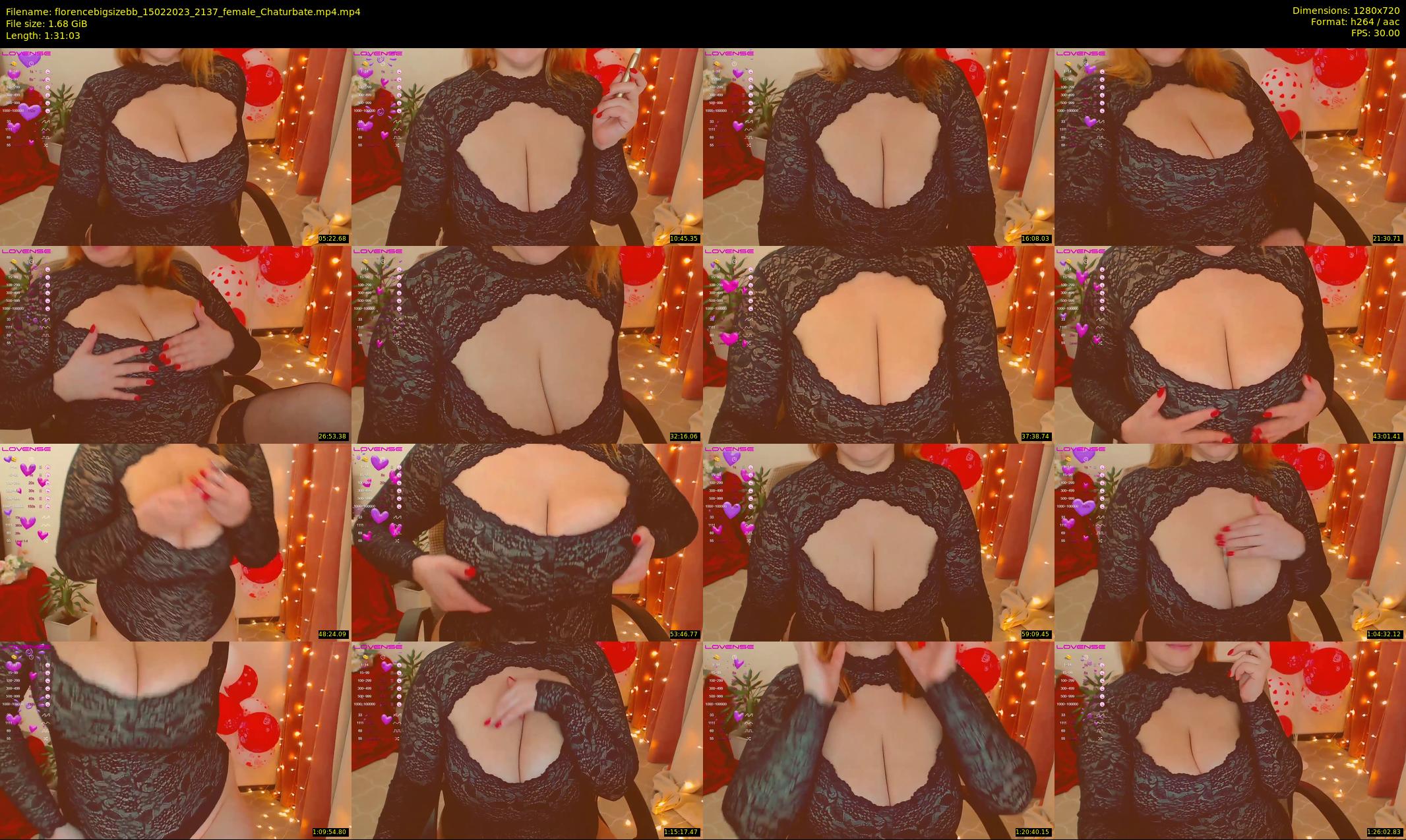 florencebigsizebb — 92 minute Chaturbate female cam show recording, 720p, Feb 15, 2023