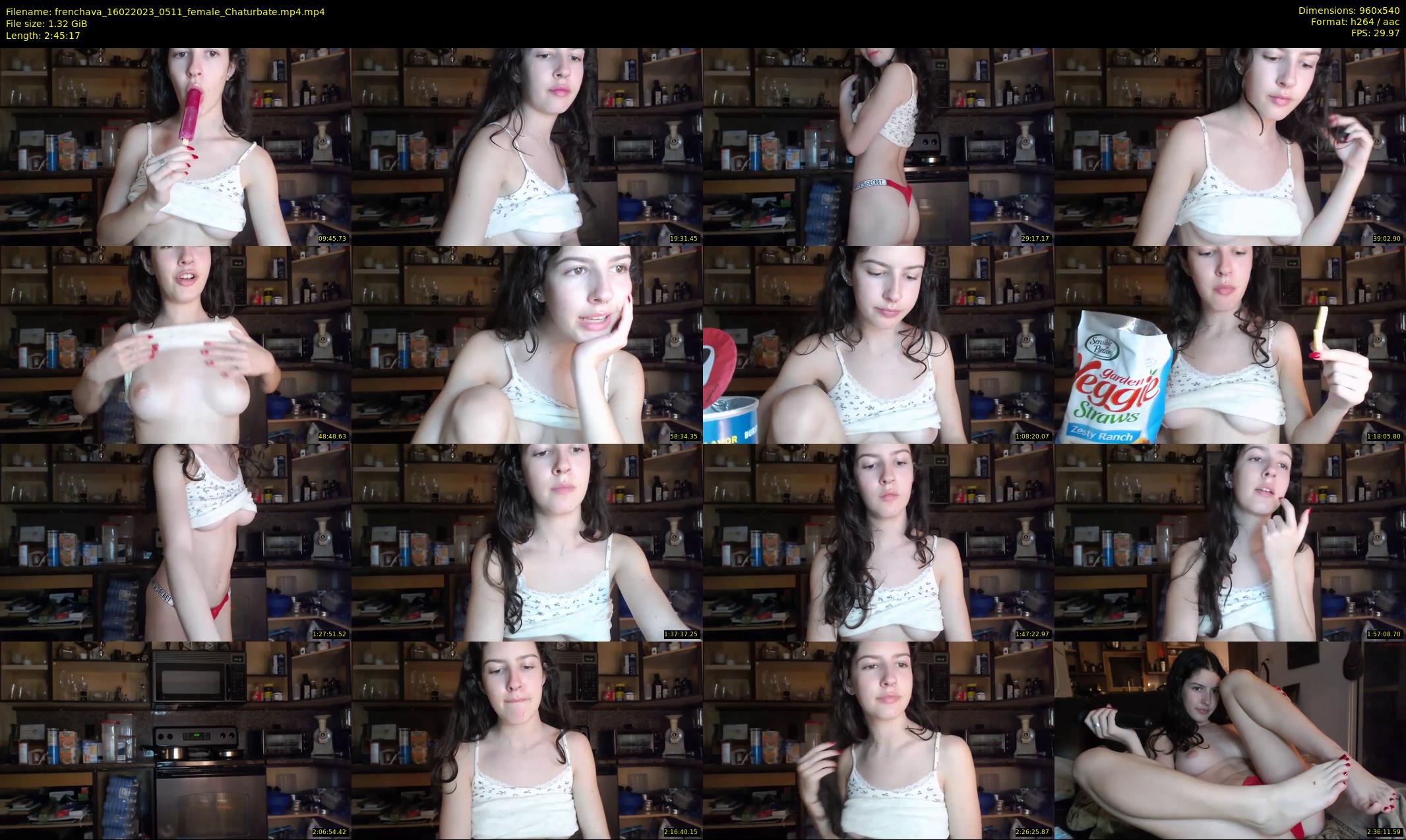 frenchava — 166 minute Chaturbate female cam show recording, 480p, Feb 16, 2023