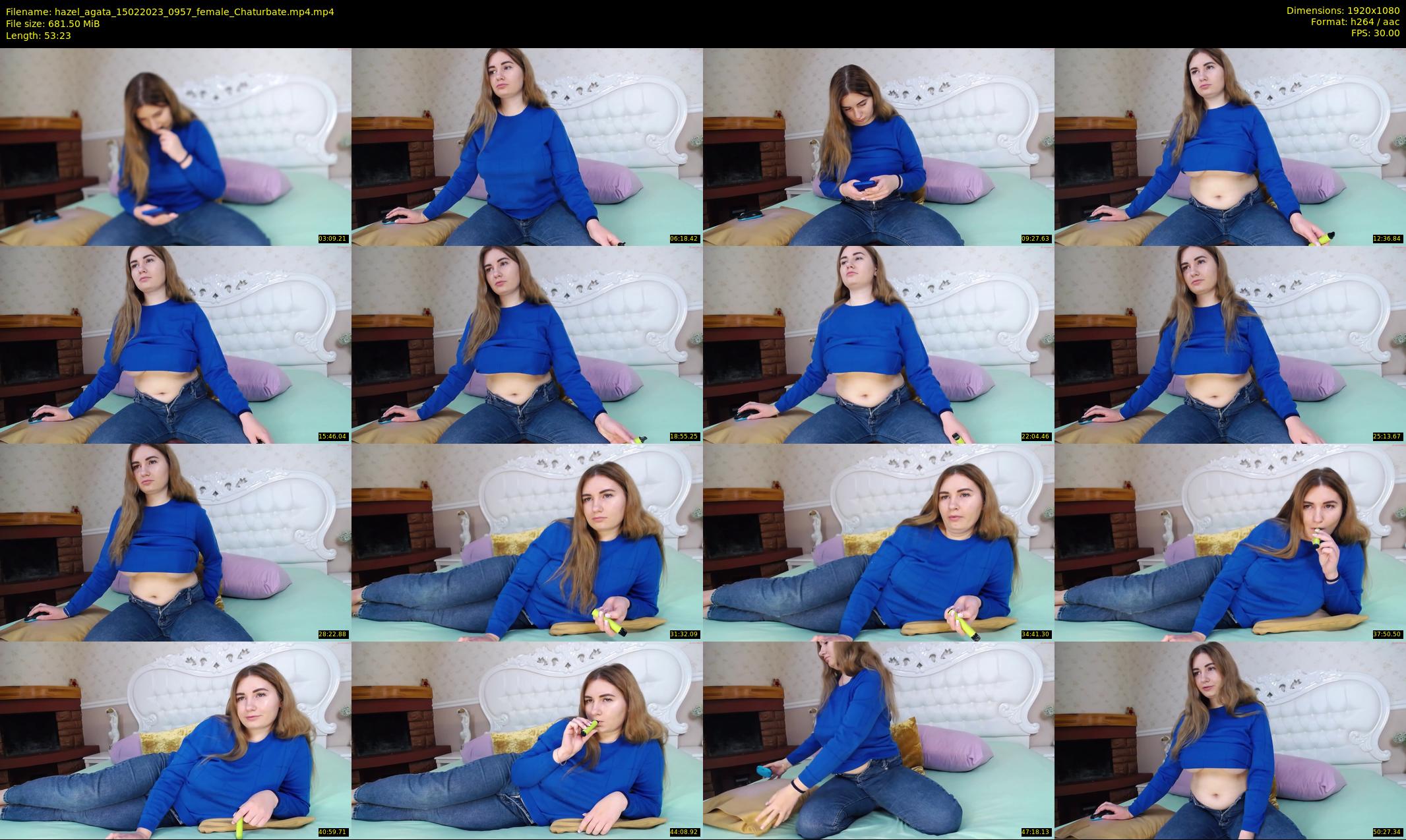 hazel_agata — 54 minute Chaturbate female cam show recording, 1080p, Feb 15, 2023