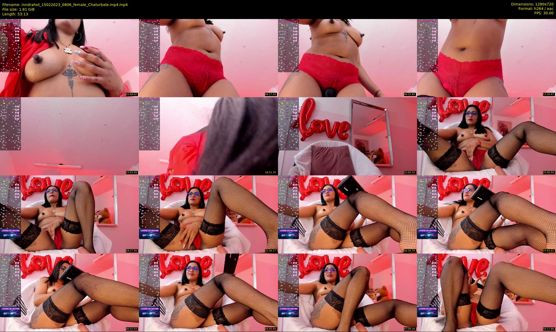 inndrahot — 54 minute Chaturbate female cam show recording, 720p, Feb 15, 2023