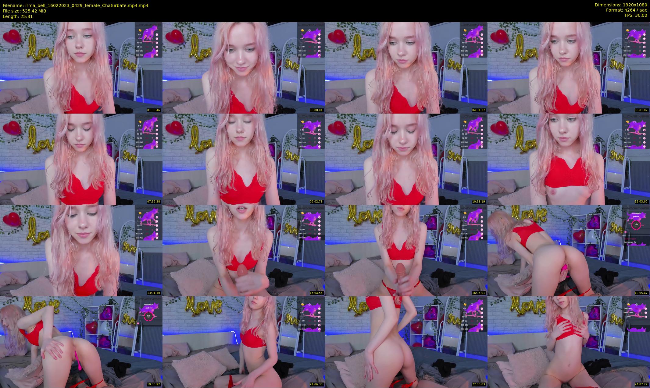 irma_bell — 26 minute Chaturbate female cam show recording, 1080p, Feb 16, 2023