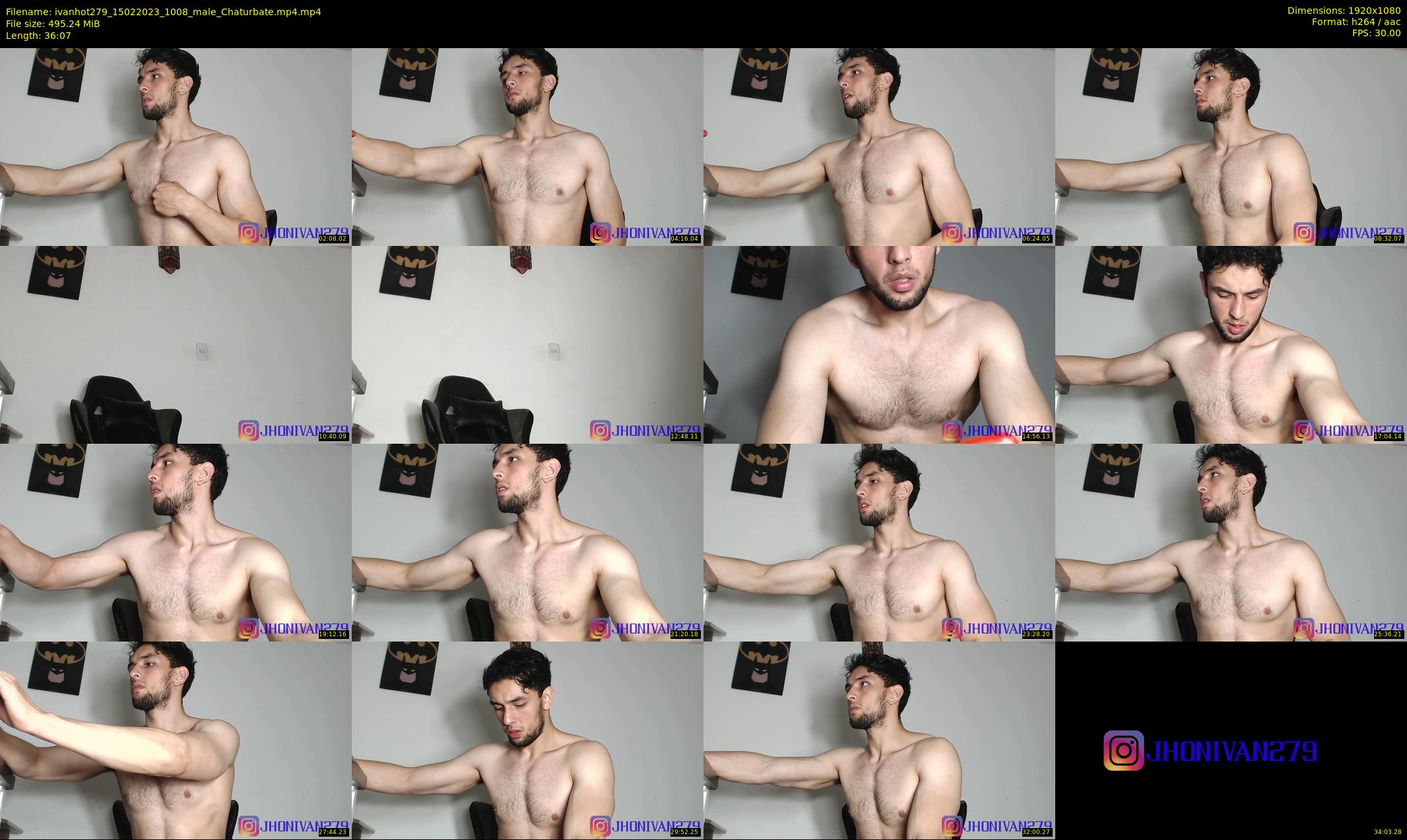 ivanhot279 — 37 minute Chaturbate male cam show recording, 1080p, Feb 15, 2023