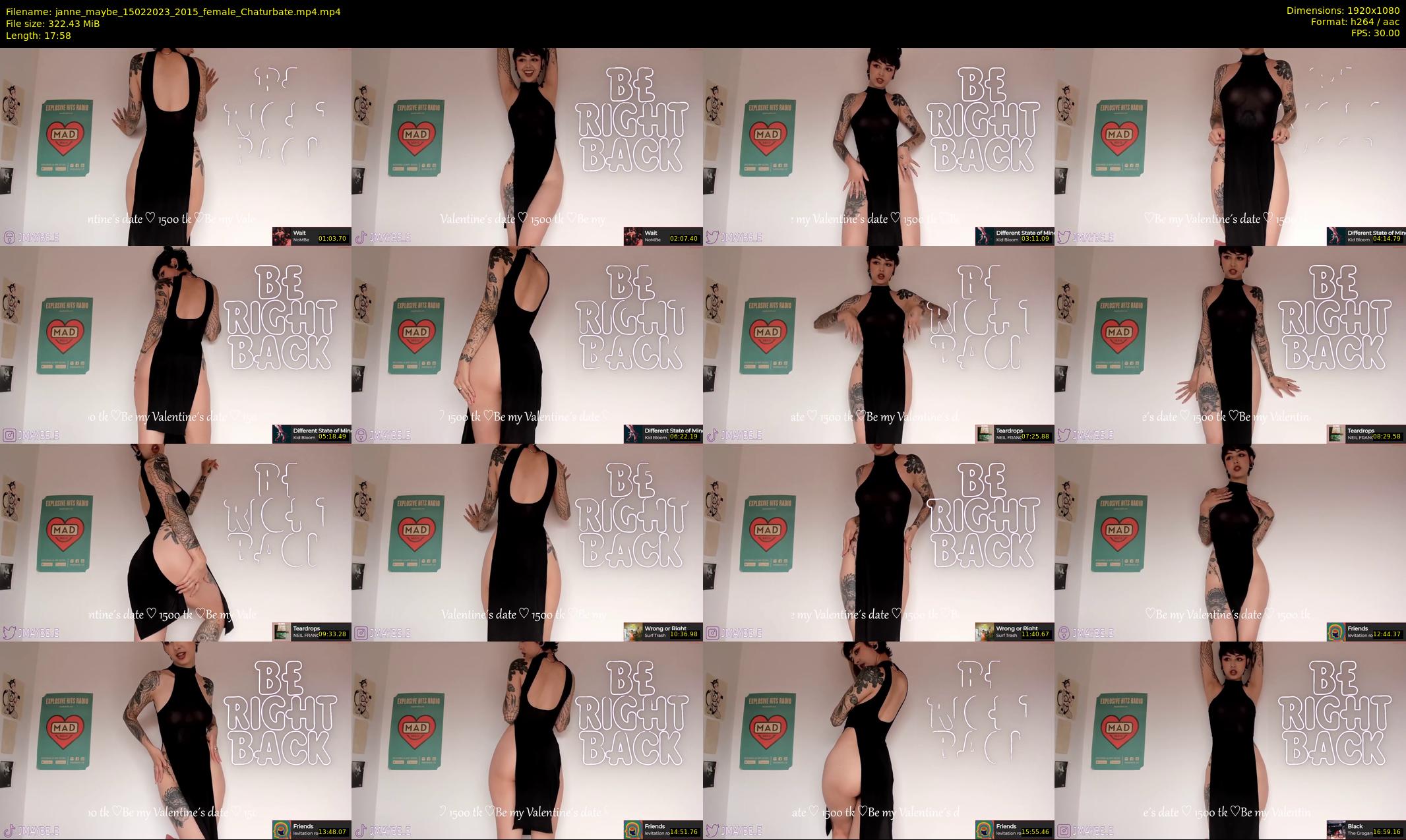 janne_maybe — 18 minute Chaturbate female cam show recording, 1080p, Feb 15, 2023