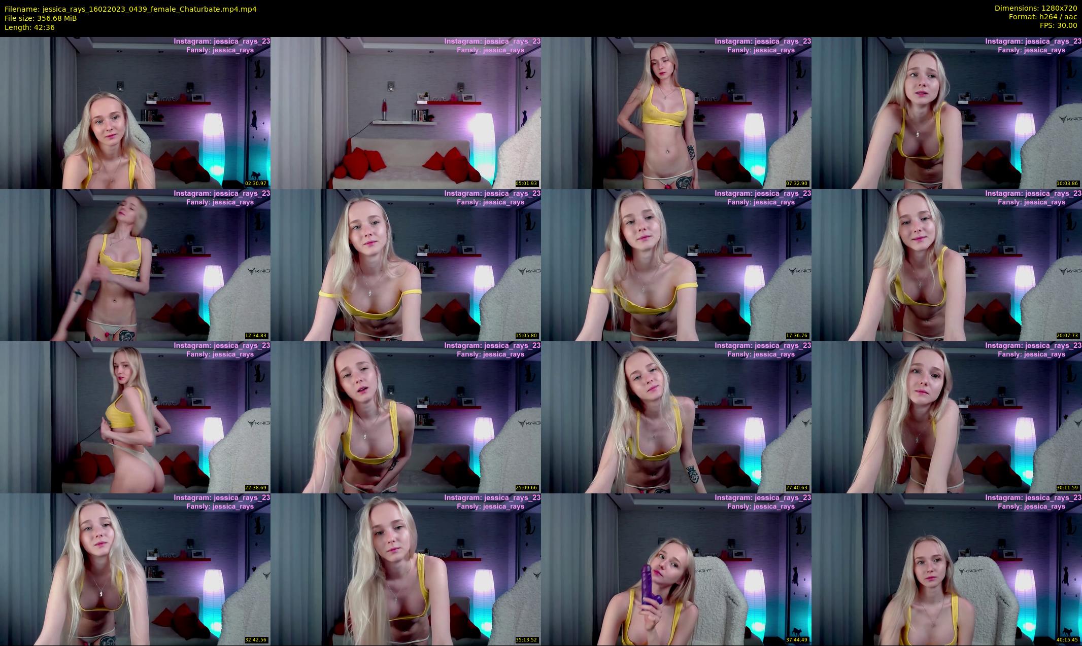jessica_rays — 43 minute Chaturbate couple cam show recording, 720p, Feb 16, 2023