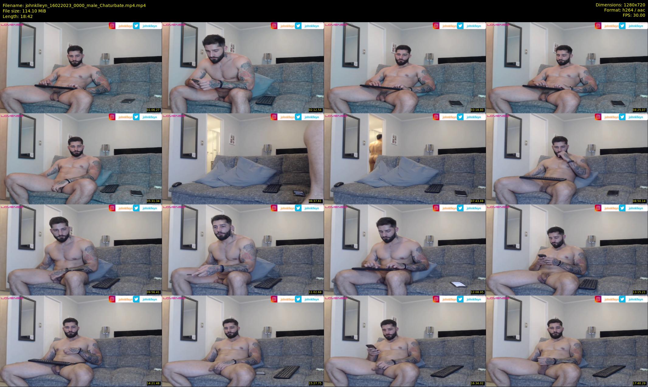 johnklleyn — 19 minute Chaturbate male cam show recording, 720p, Feb 16, 2023