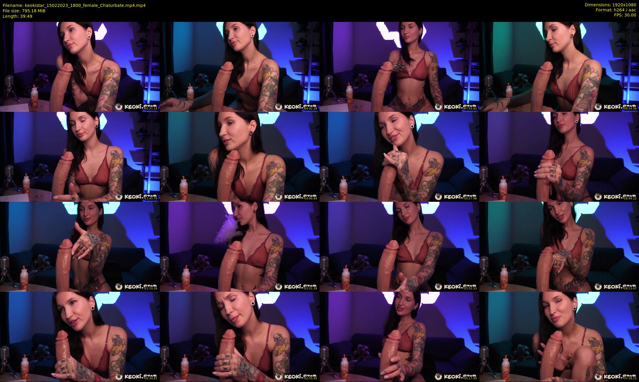 keokistar — 40 minute Chaturbate female cam show recording, 1080p, Feb 15, 2023