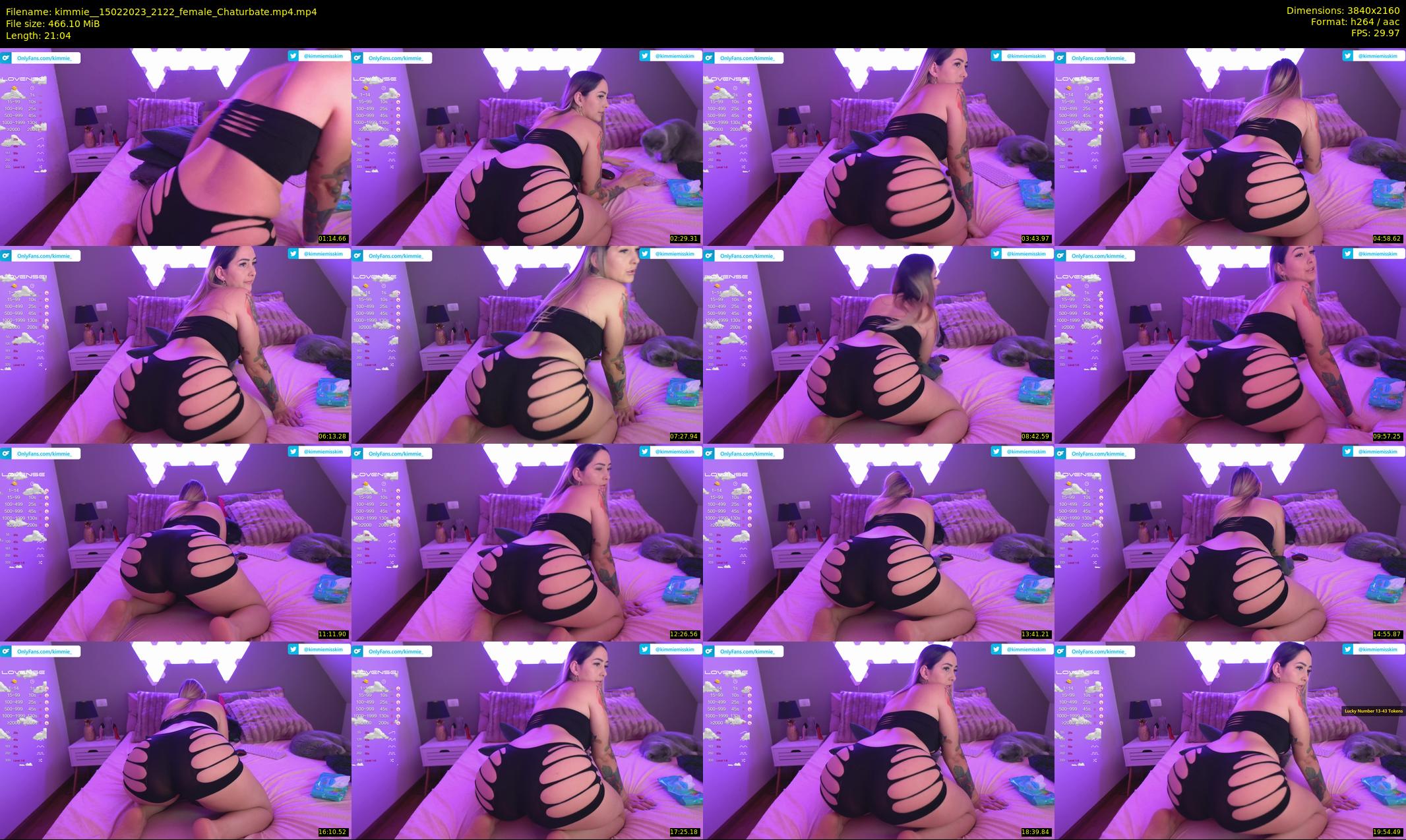 kimmie_ — 22 minute Chaturbate female cam show recording, 4K, Feb 15, 2023