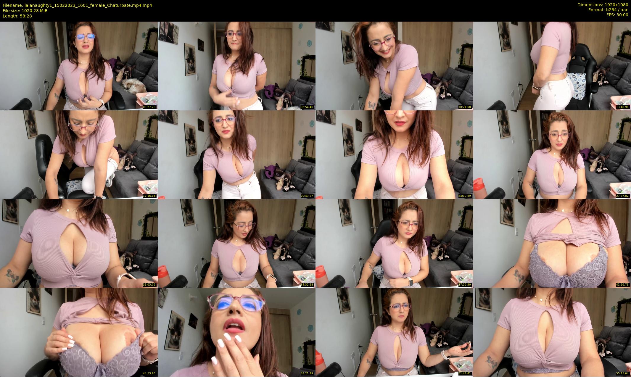 lalanaughty1 — 59 minute Chaturbate female cam show recording, 1080p, Feb 15, 2023