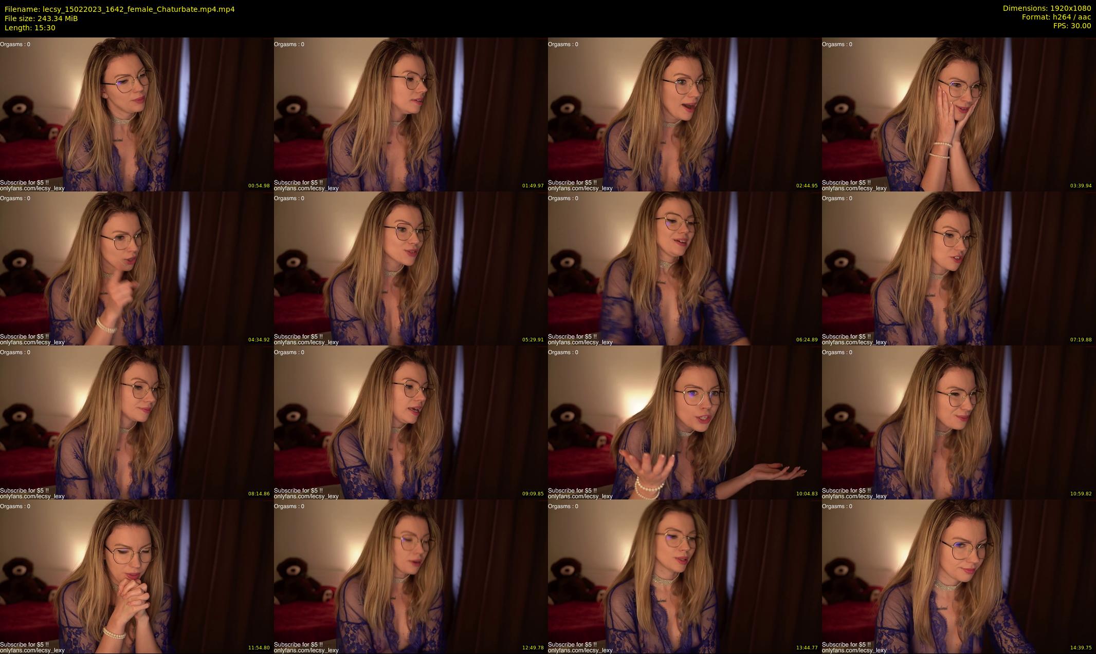 lecsy — 16 minute Chaturbate female cam show recording, 1080p, Feb 15, 2023