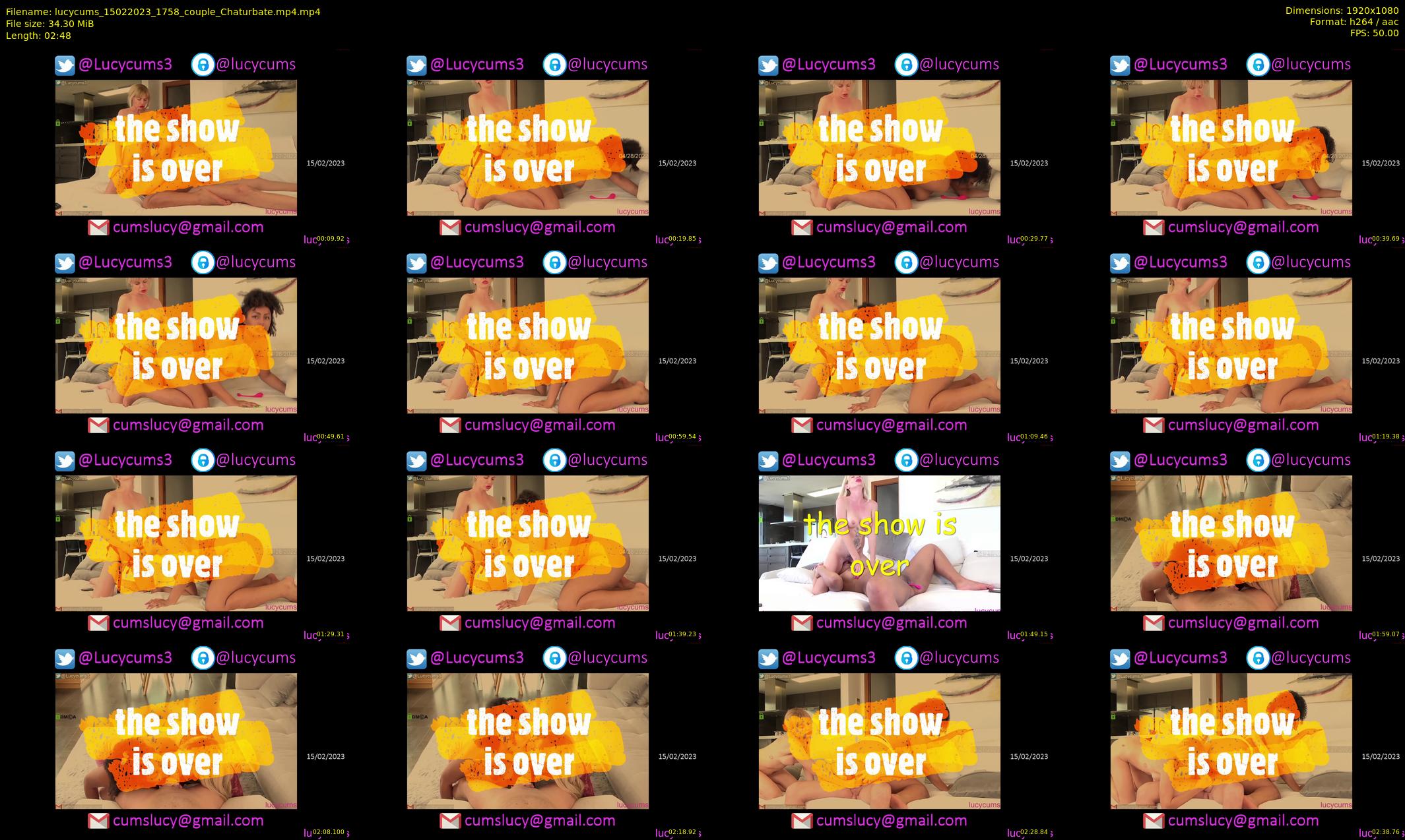 lucycums — 3 minute Chaturbate couple cam show recording, 1080p, Feb 15, 2023