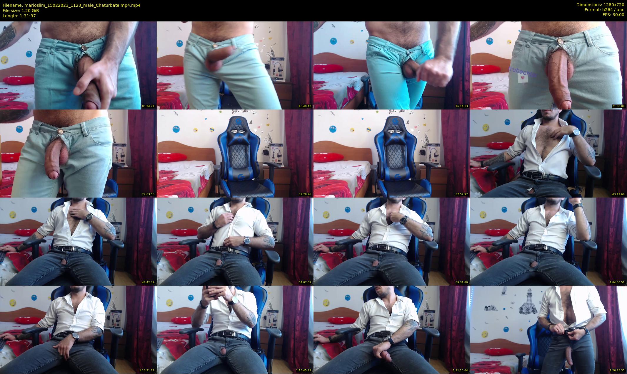 marioslim — 92 minute Chaturbate male cam show recording, 720p, Feb 15, 2023