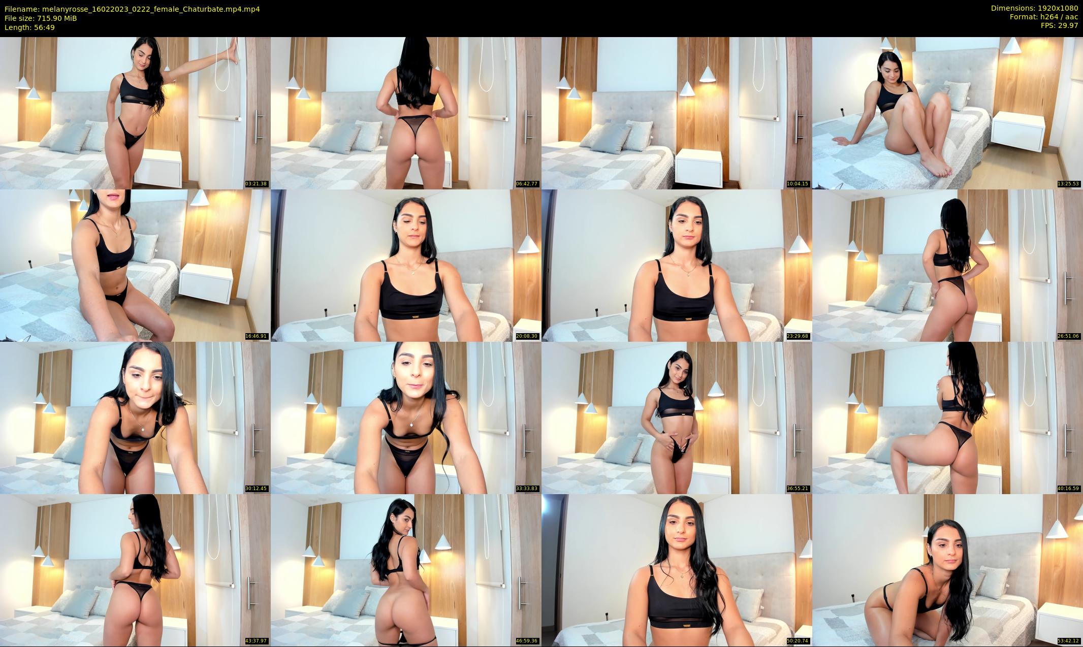 melanyrosse — 57 minute Chaturbate female cam show recording, 1080p, Feb 16, 2023