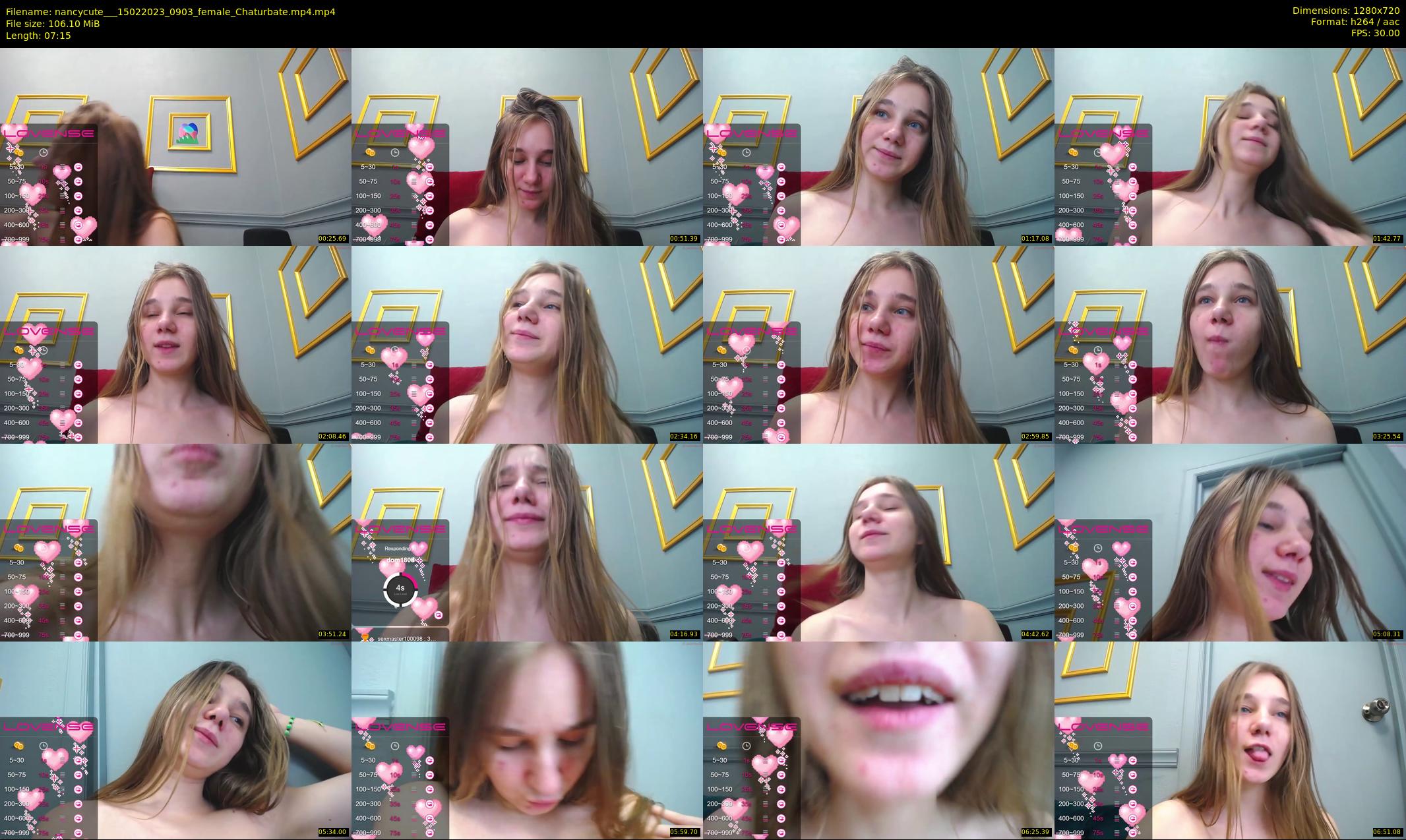nancycute__ — 8 minute Chaturbate female cam show recording, 720p, Feb 15, 2023