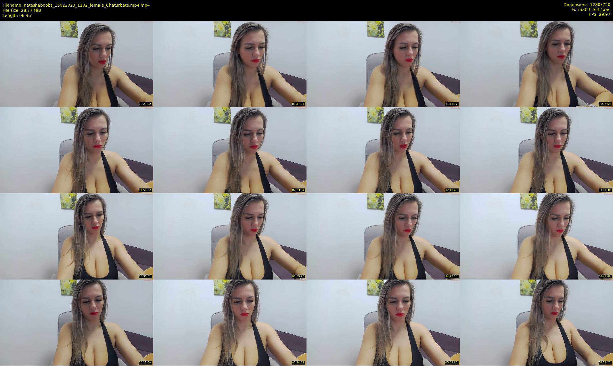 natashaboobs — 7 minute Chaturbate female cam show recording, 720p, Feb 15, 2023