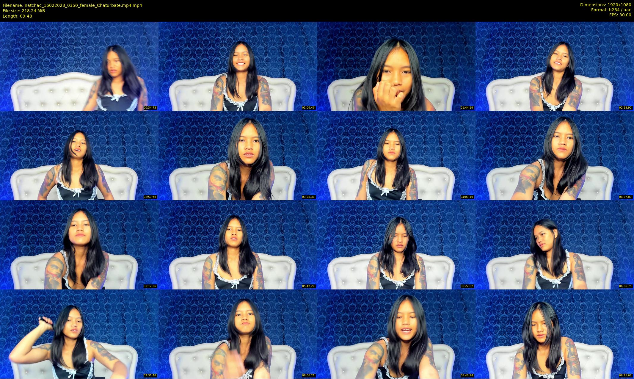 natchac — 10 minute Chaturbate female cam show recording, 1080p, Feb 16, 2023