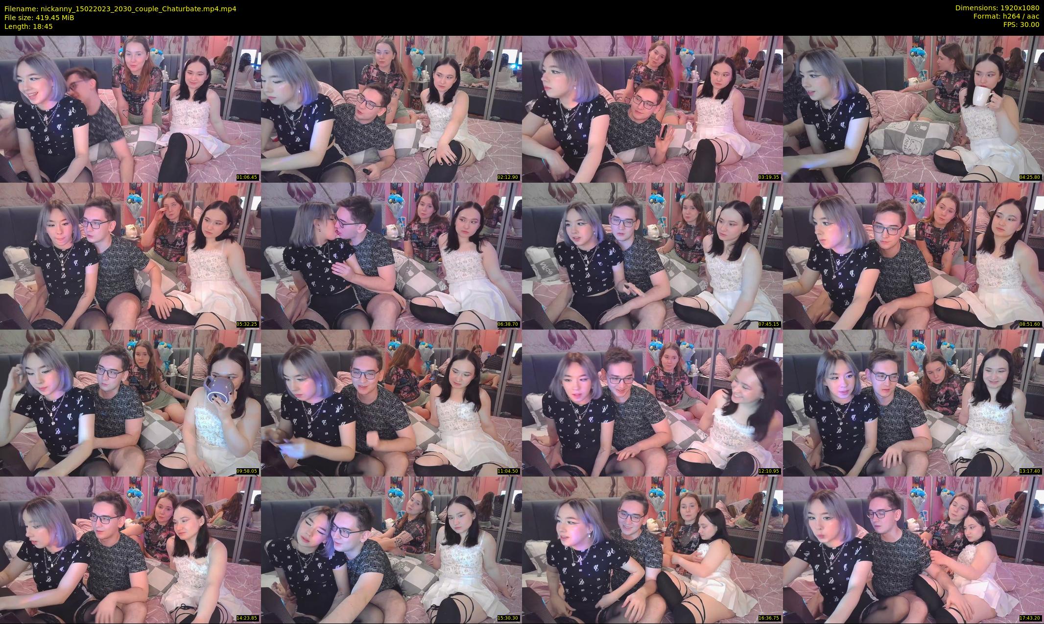nickanny — 19 minute Chaturbate couple cam show recording, 1080p, Feb 15, 2023