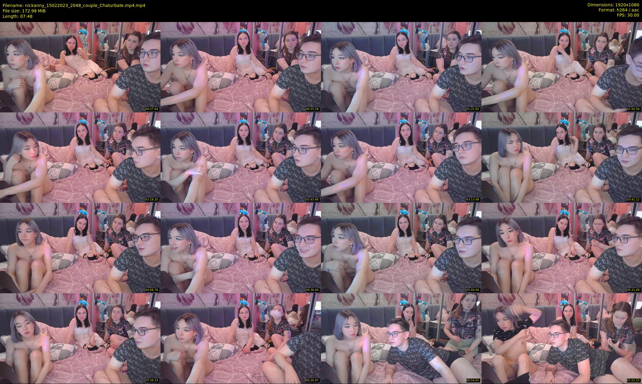 nickanny — 8 minute Chaturbate couple cam show recording, 1080p, Feb 15, 2023