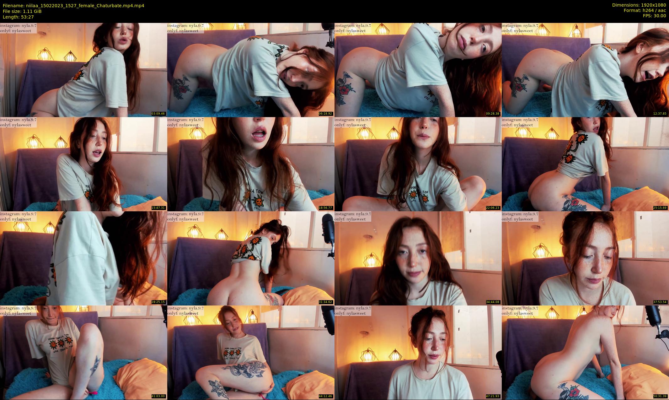 niilaa — 54 minute Chaturbate female cam show recording, 1080p, Feb 15, 2023