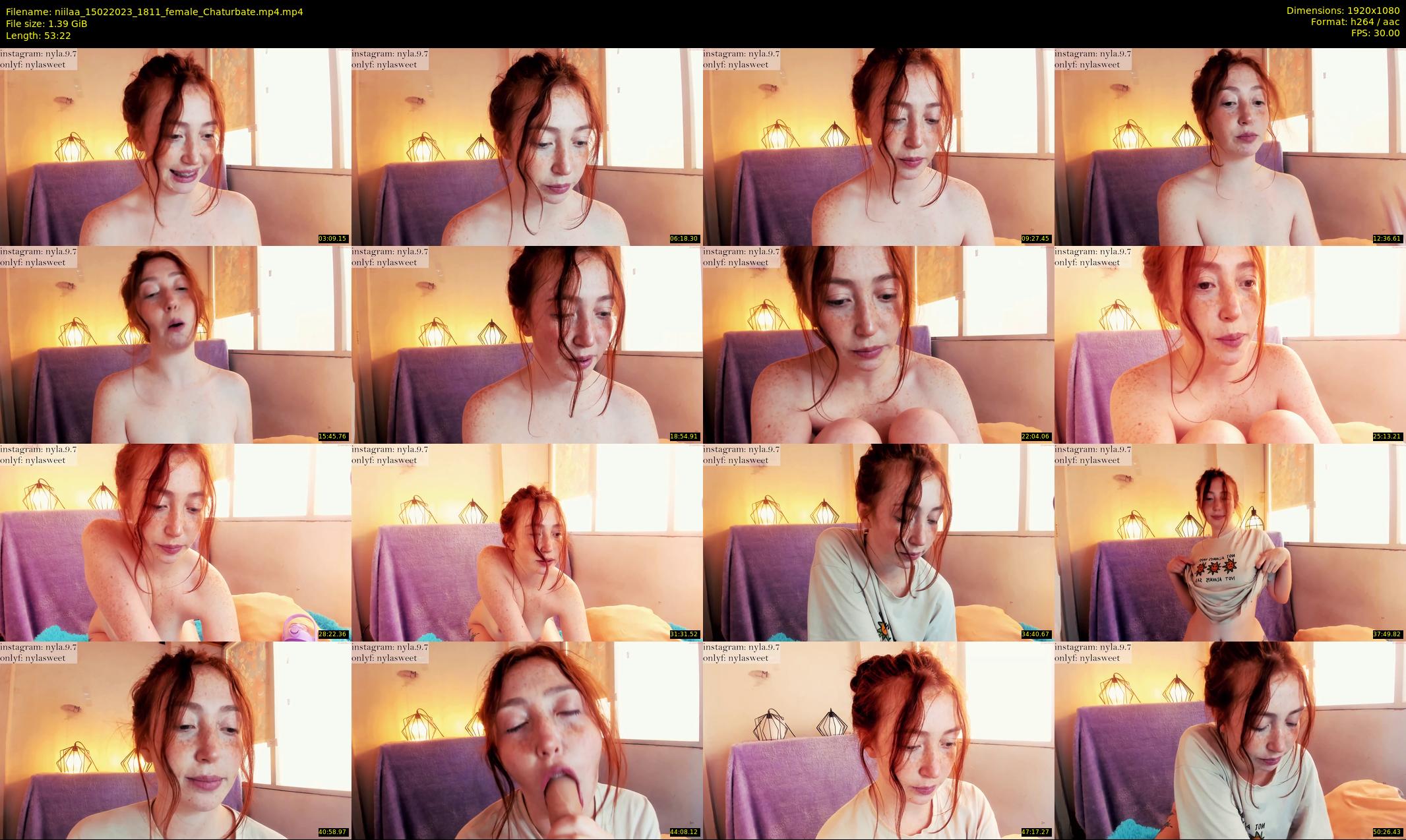 niilaa — 54 minute Chaturbate female cam show recording, 1080p, Feb 15, 2023