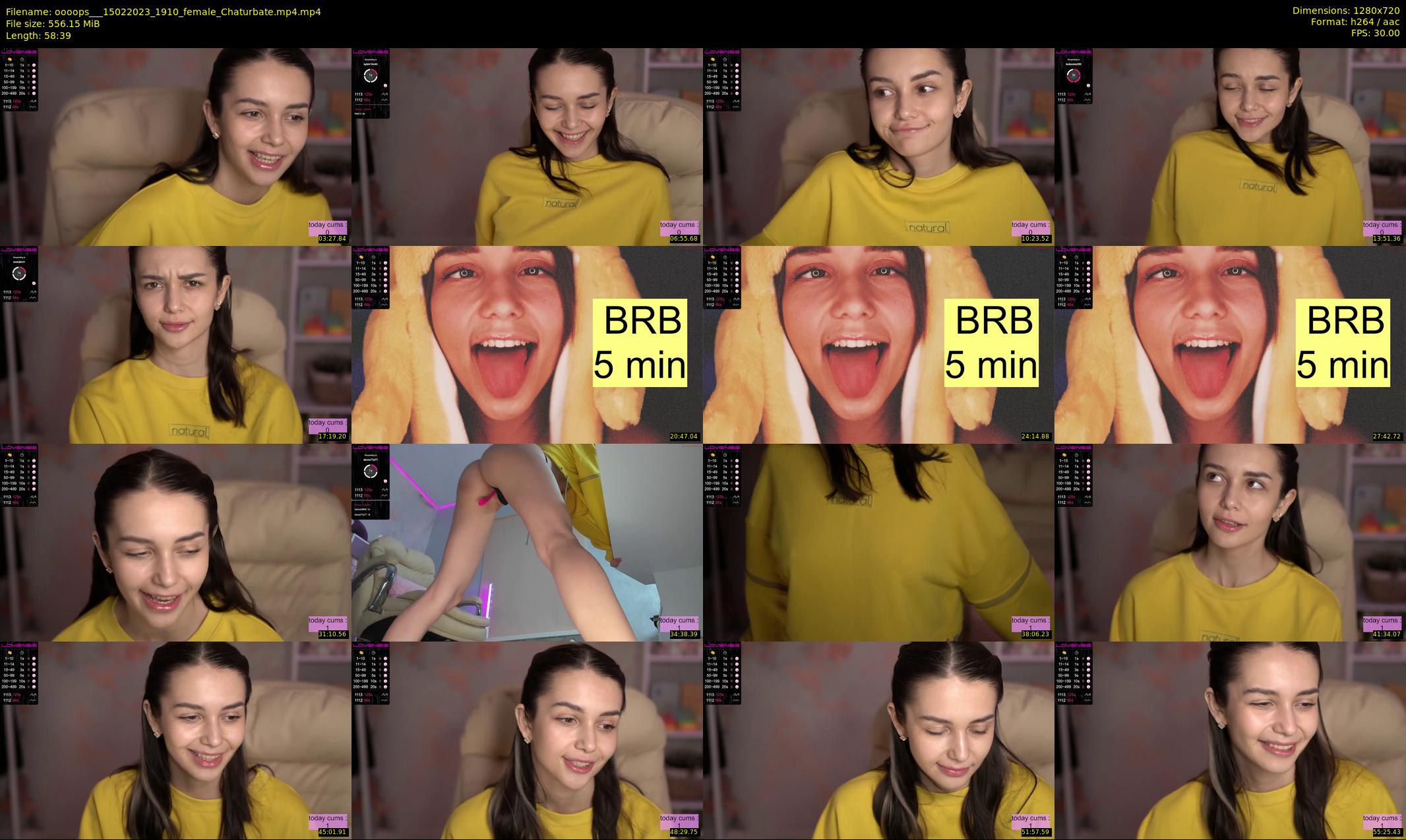 oooops__ — 59 minute Chaturbate female cam show recording, 720p, Feb 15, 2023