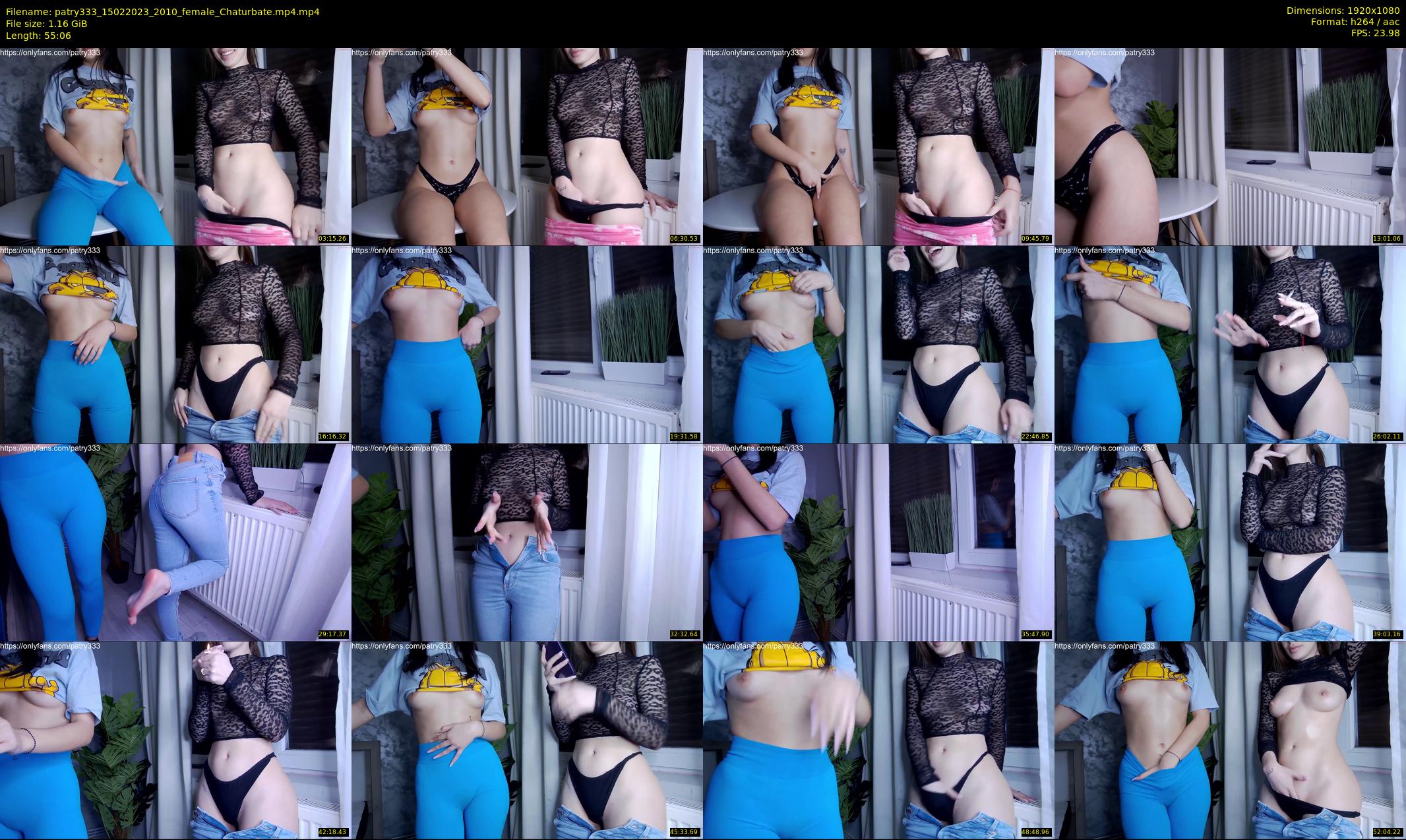 patry333 — 56 minute Chaturbate female cam show recording, 1080p, Feb 15, 2023
