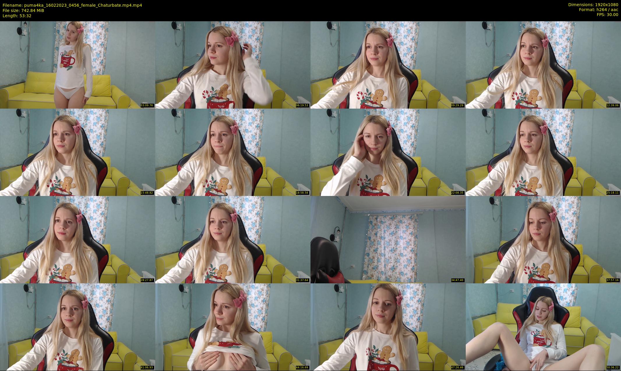 puma4ka — 54 minute Chaturbate female cam show recording, 1080p, Feb 16, 2023