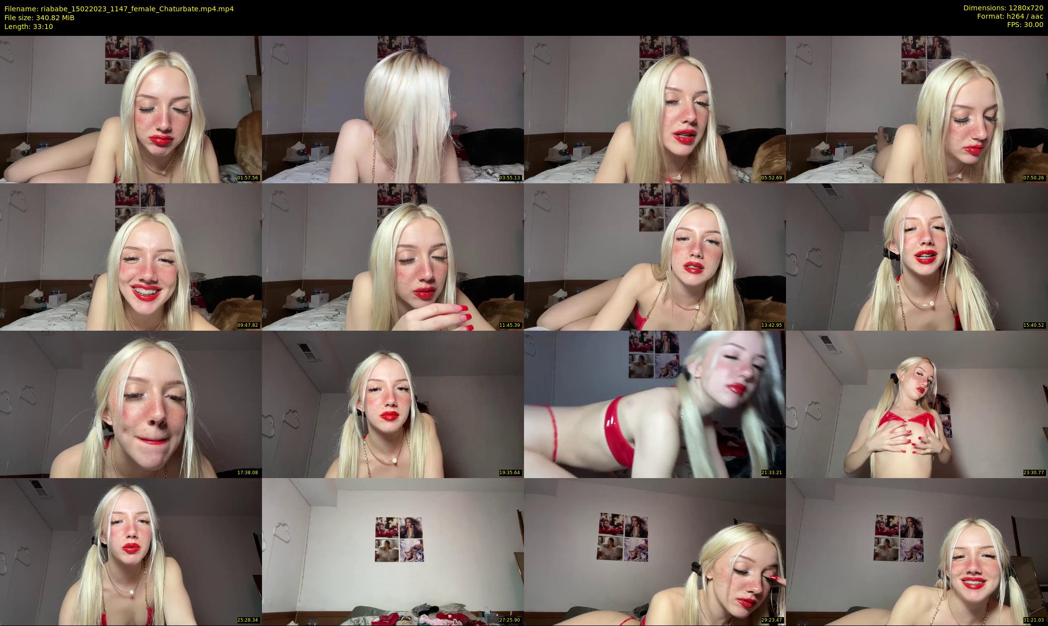 riababe — 34 minute Chaturbate female cam show recording, 720p, Feb 15, 2023