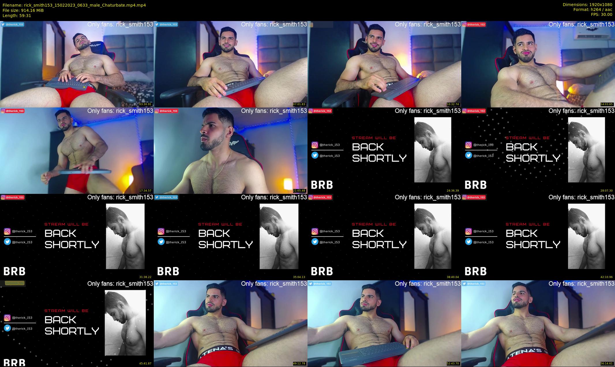 rick_smith153 — 60 minute Chaturbate male cam show recording, 1080p, Feb 15, 2023