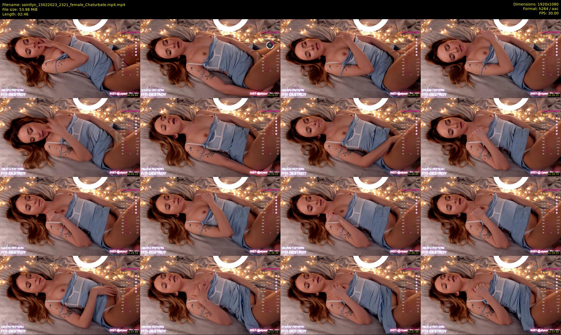 saintlyn — 3 minute Chaturbate female cam show recording, 1080p, Feb 15, 2023