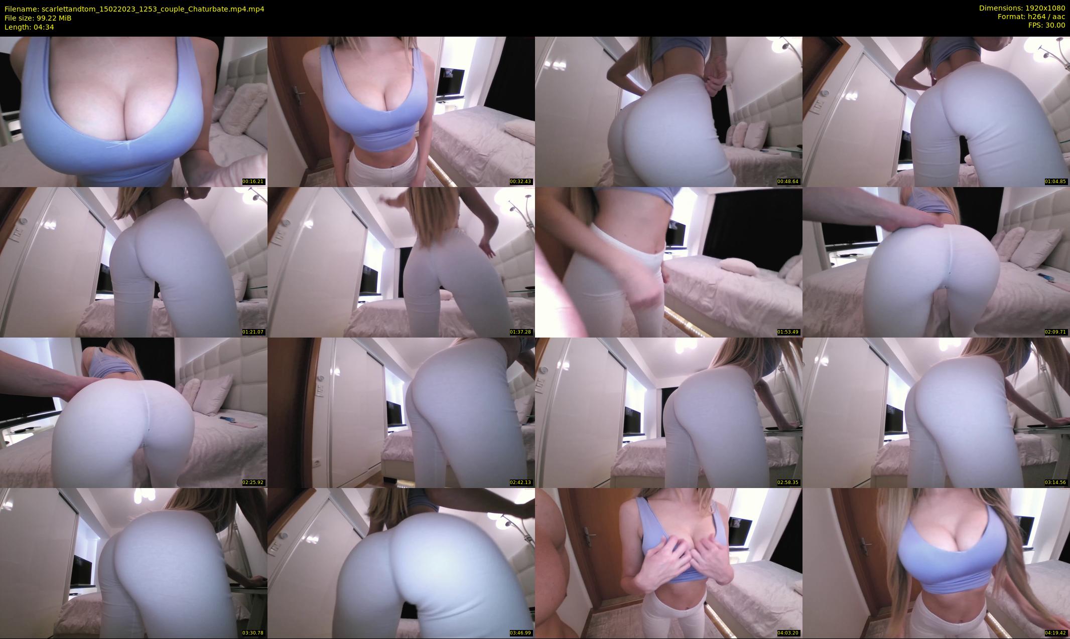 scarlettandtom — 5 minute Chaturbate couple cam show recording, 1080p, Feb 15, 2023