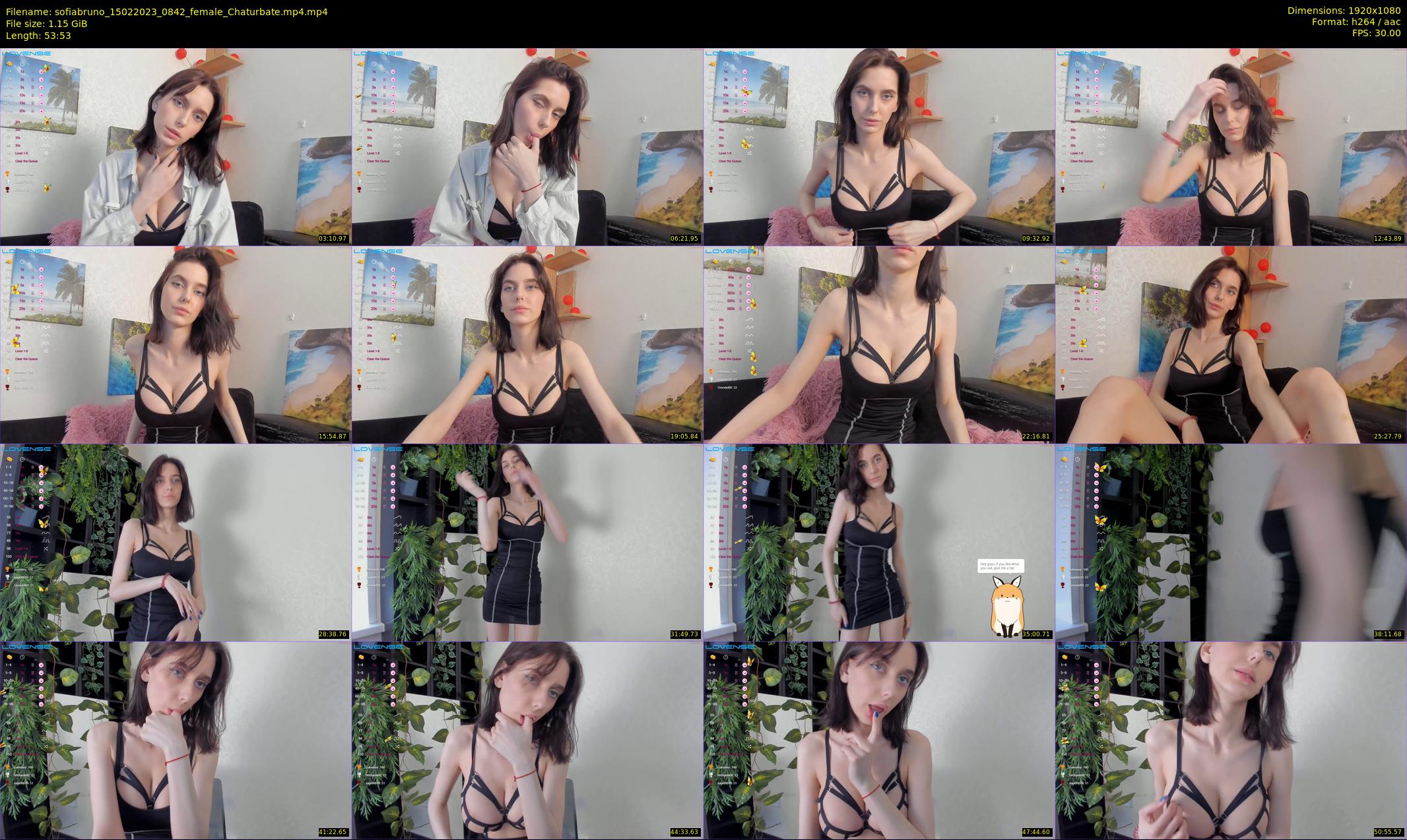 sofiabruno — 54 minute Chaturbate female cam show recording, 1080p, Feb 15, 2023