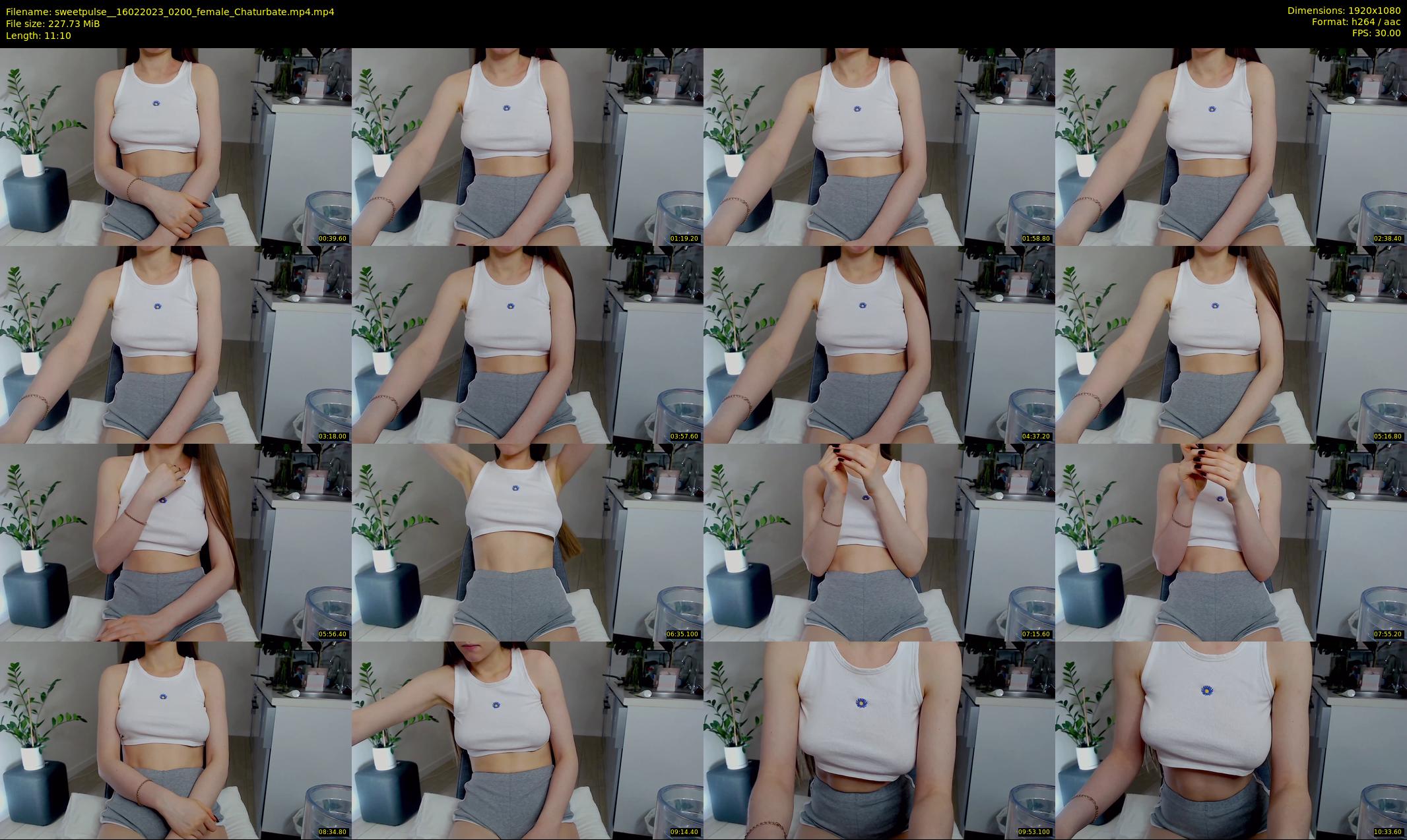 sweetpulse_ — 12 minute Chaturbate female cam show recording, 1080p, Feb 16, 2023