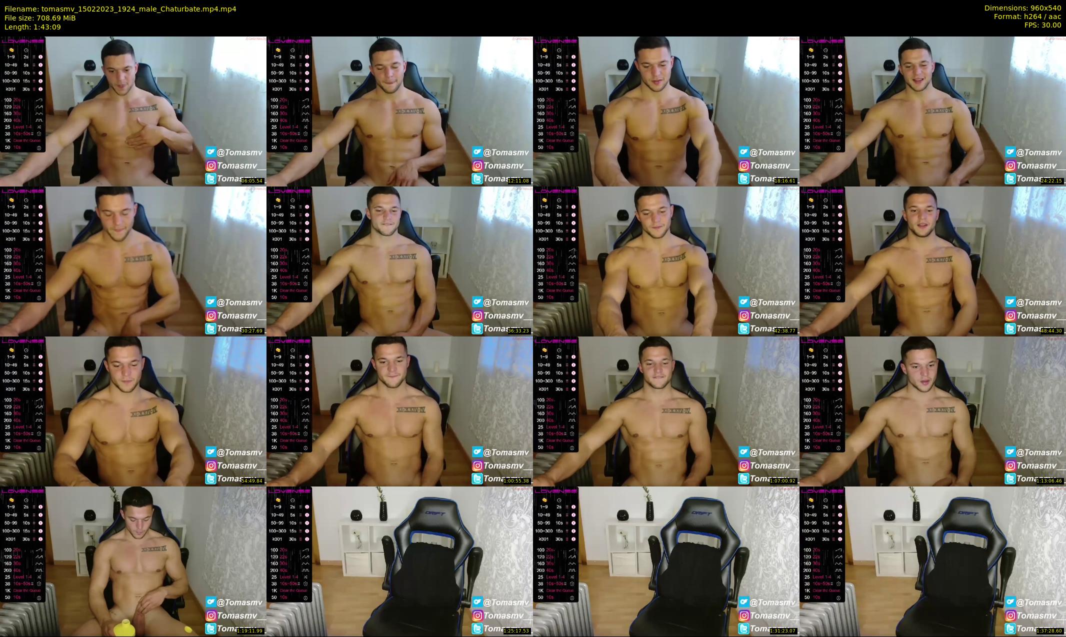 tomasmv — 104 minute Chaturbate male cam show recording, 480p, Feb 15, 2023