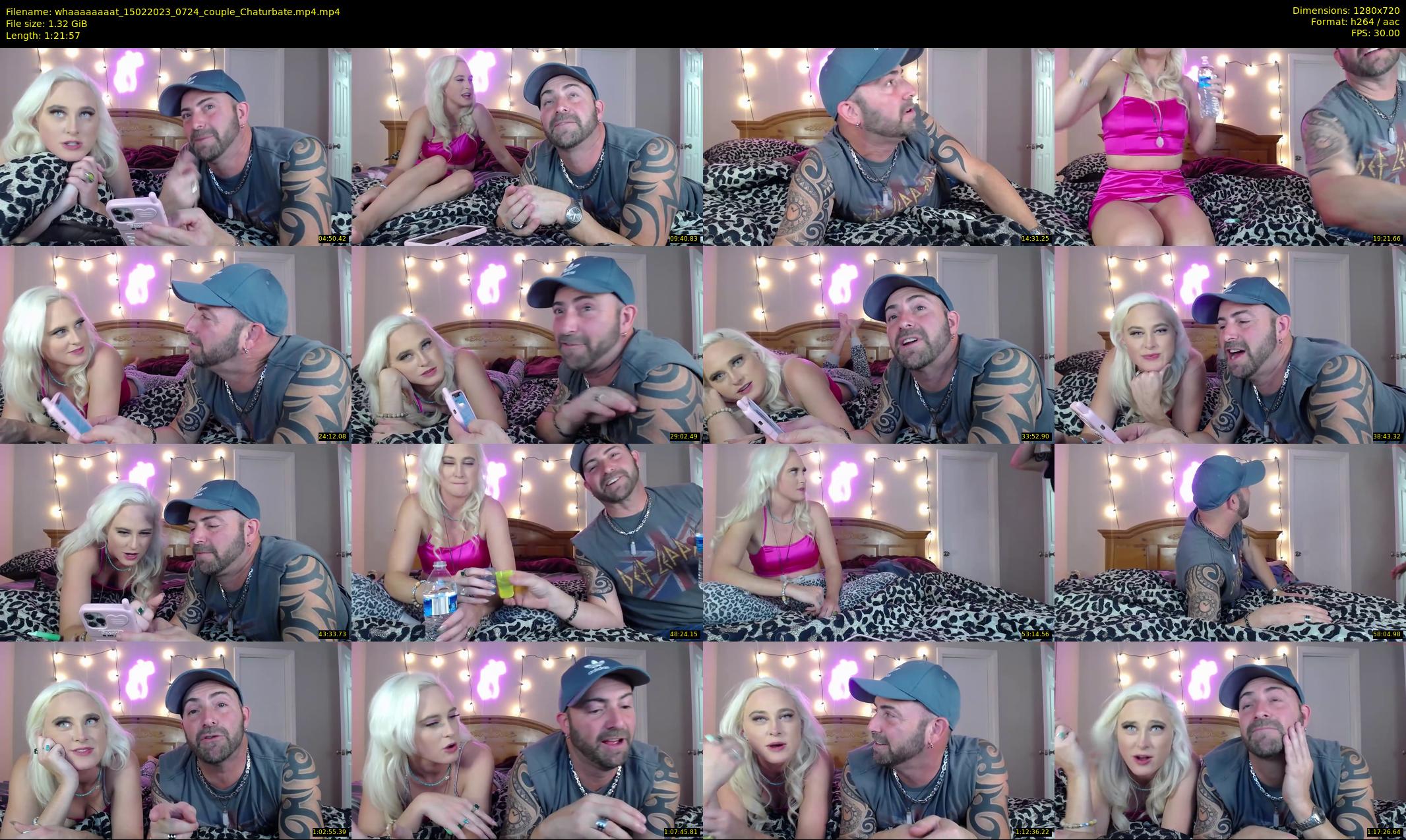 whaaaaaaaat — 82 minute Chaturbate couple cam show recording, 720p, Feb 15, 2023