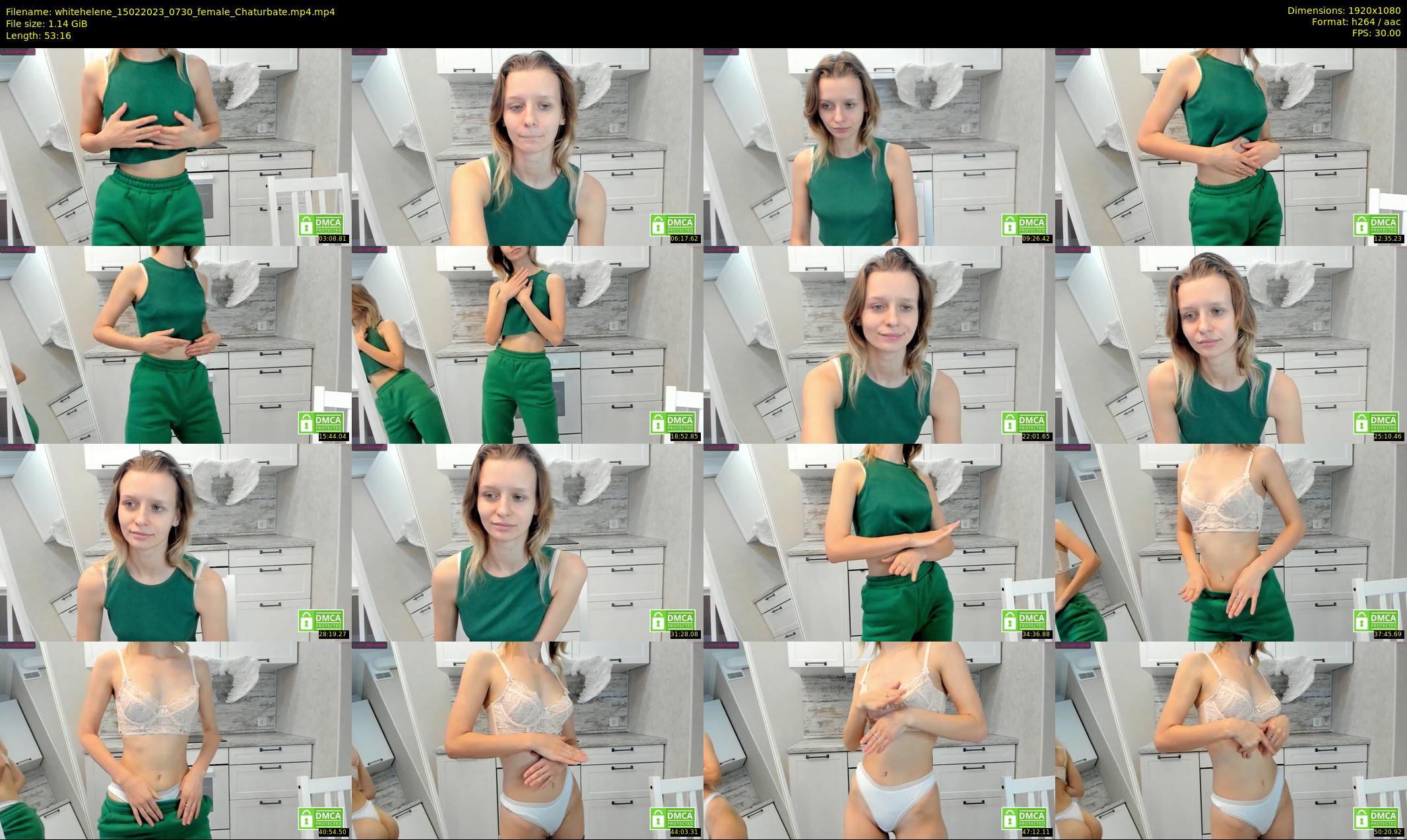 whitehelene — 54 minute Chaturbate female cam show recording, 1080p, Feb 15, 2023