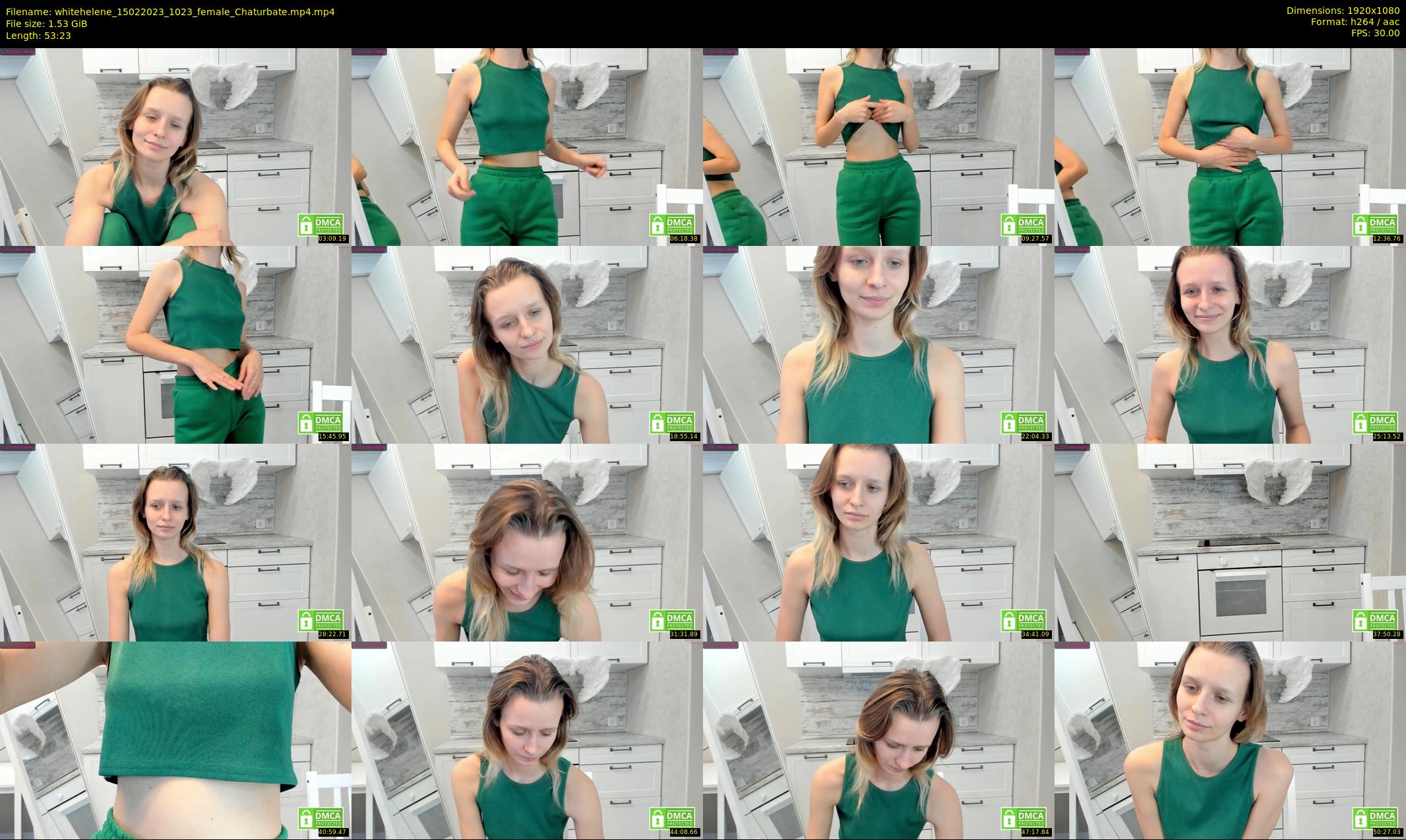 whitehelene — 54 minute Chaturbate female cam show recording, 1080p, Feb 15, 2023